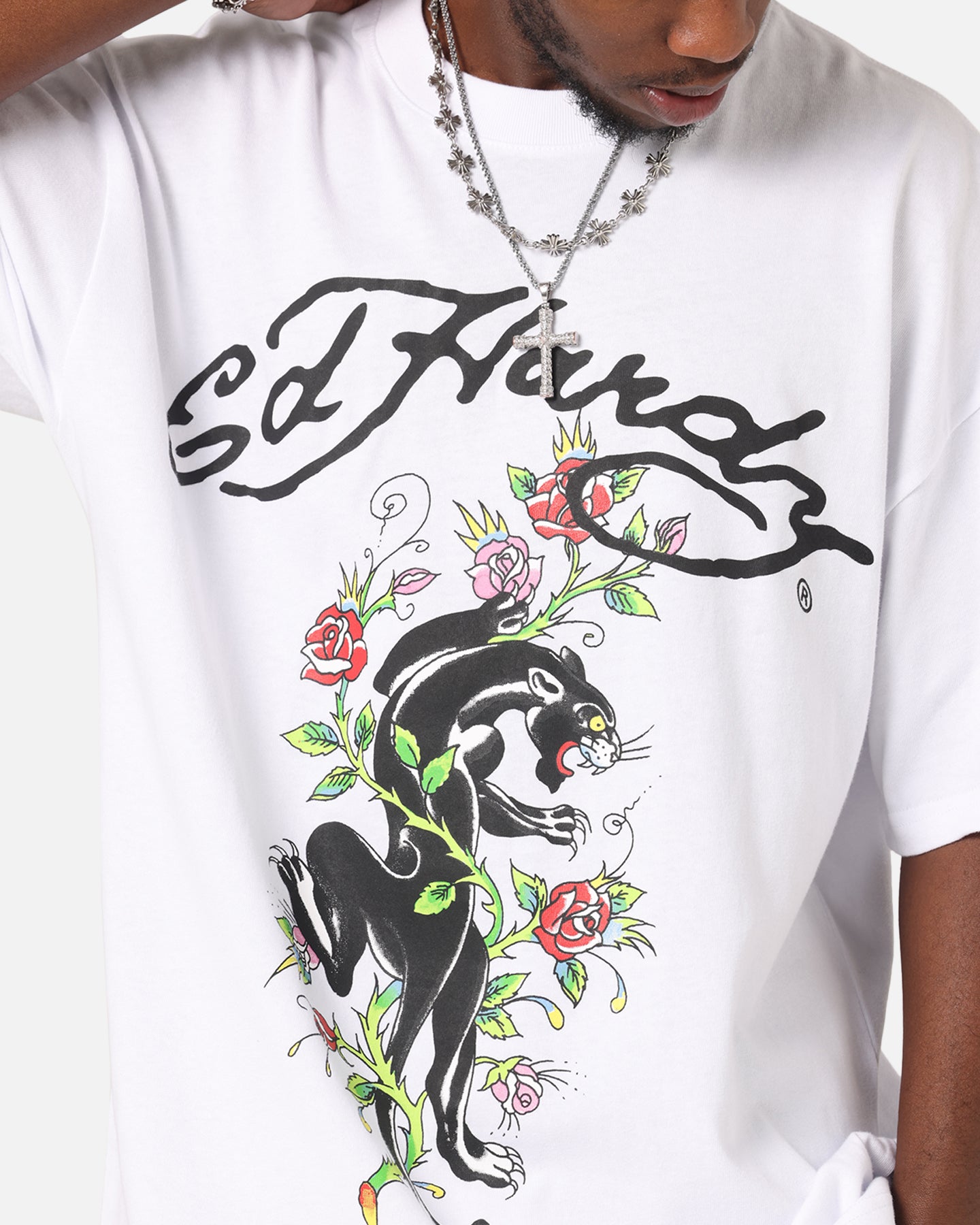 Ed Hardy Savage Bloom T-Shirt White、mySite、zt4zffjzw