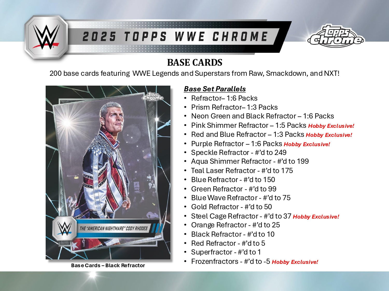Topps Chrome WWE 2025 - Hobby Box、mySite、waistdrama