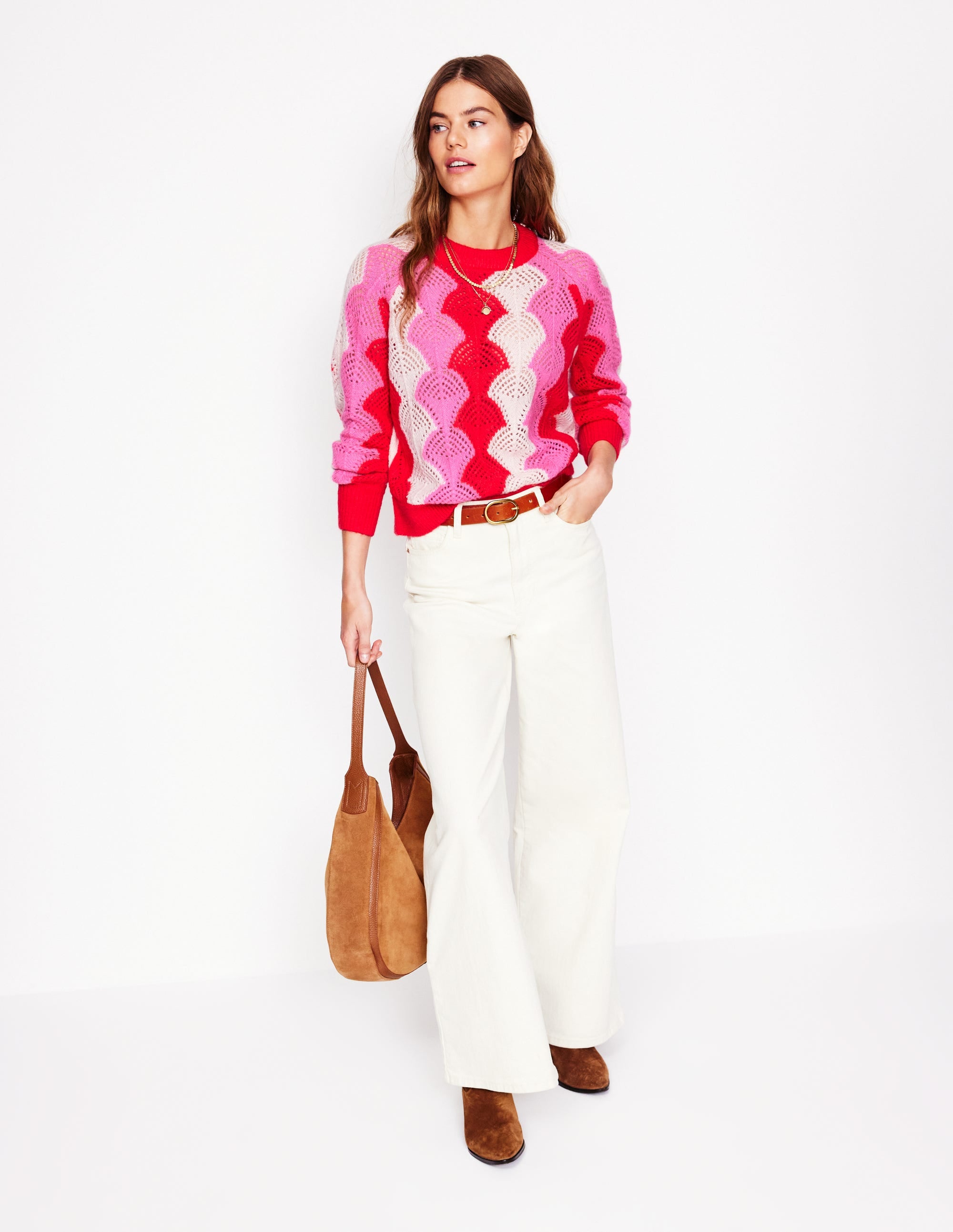  Alice Fluffy Raglan Sweater-Poppy Red/ Chalk/ Tickled Pink、mySite、ashleygrahame