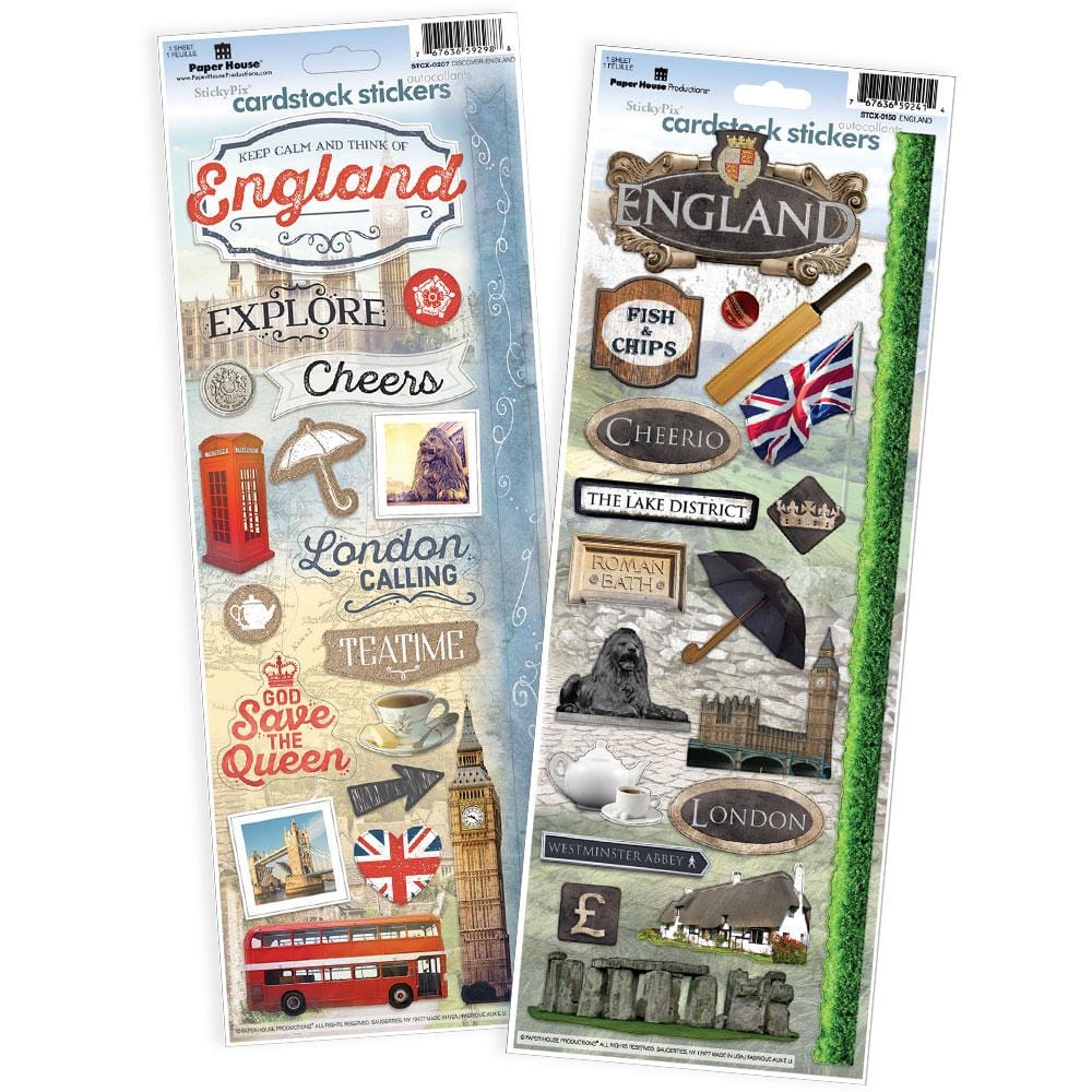  Scrapbook Stickers - London Value Pack、mySite、ghnorth