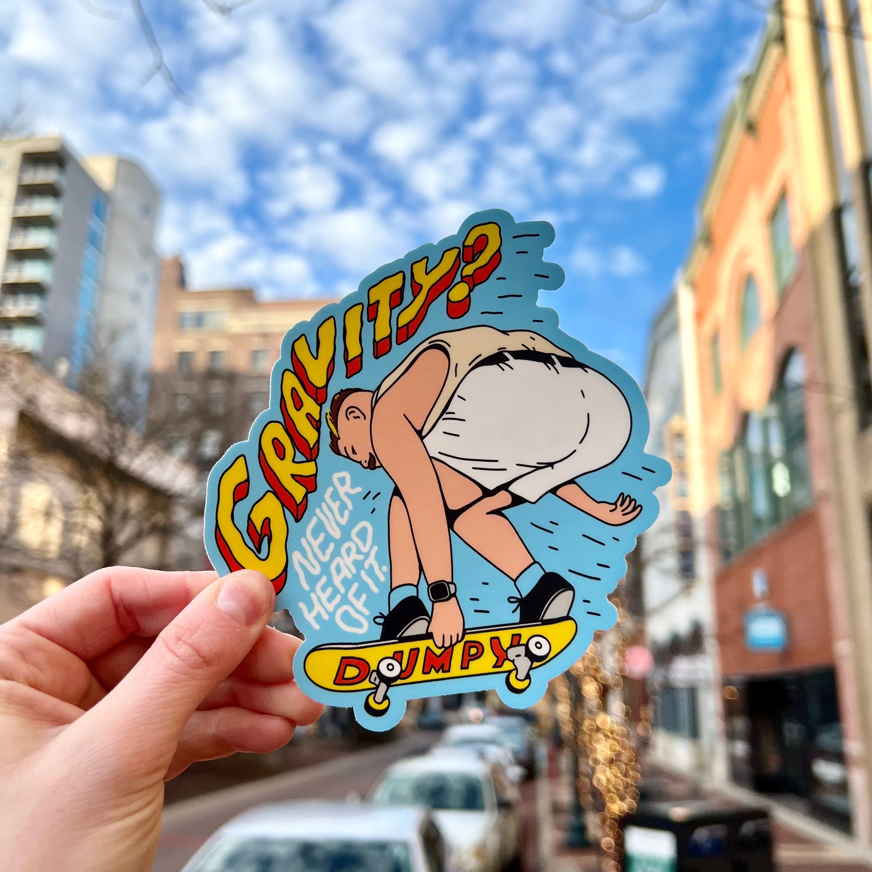  Gravity? Never heard of it Frankie Lapenna Sticker、mySite、ghnorth