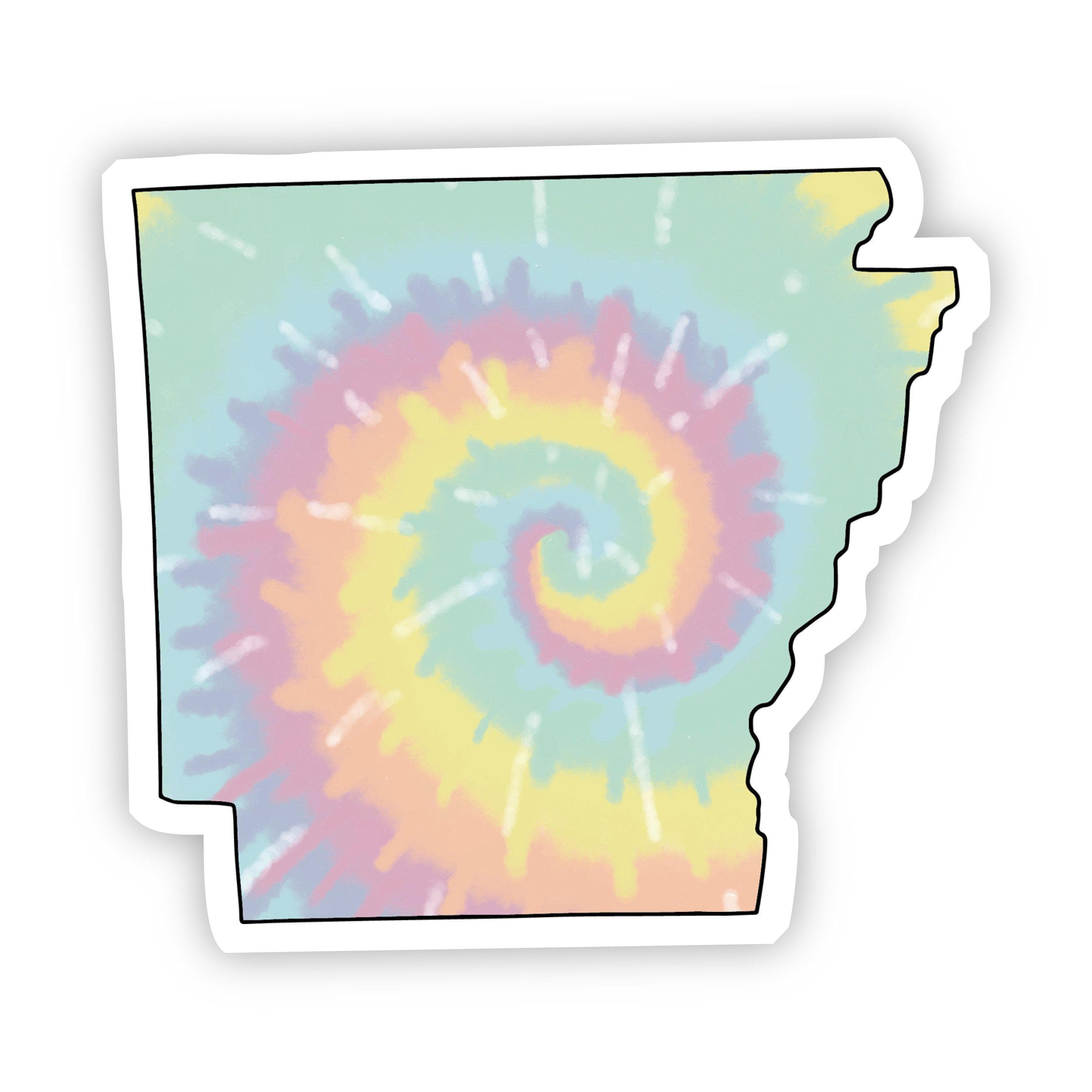  Arkansas Tie Dye Sticker、mySite、elrpsem3k