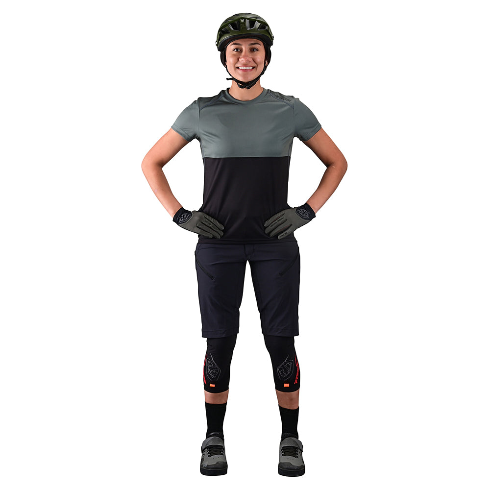 Womens Lilium SS Jersey Block Green / Black、mySite、dreamappss