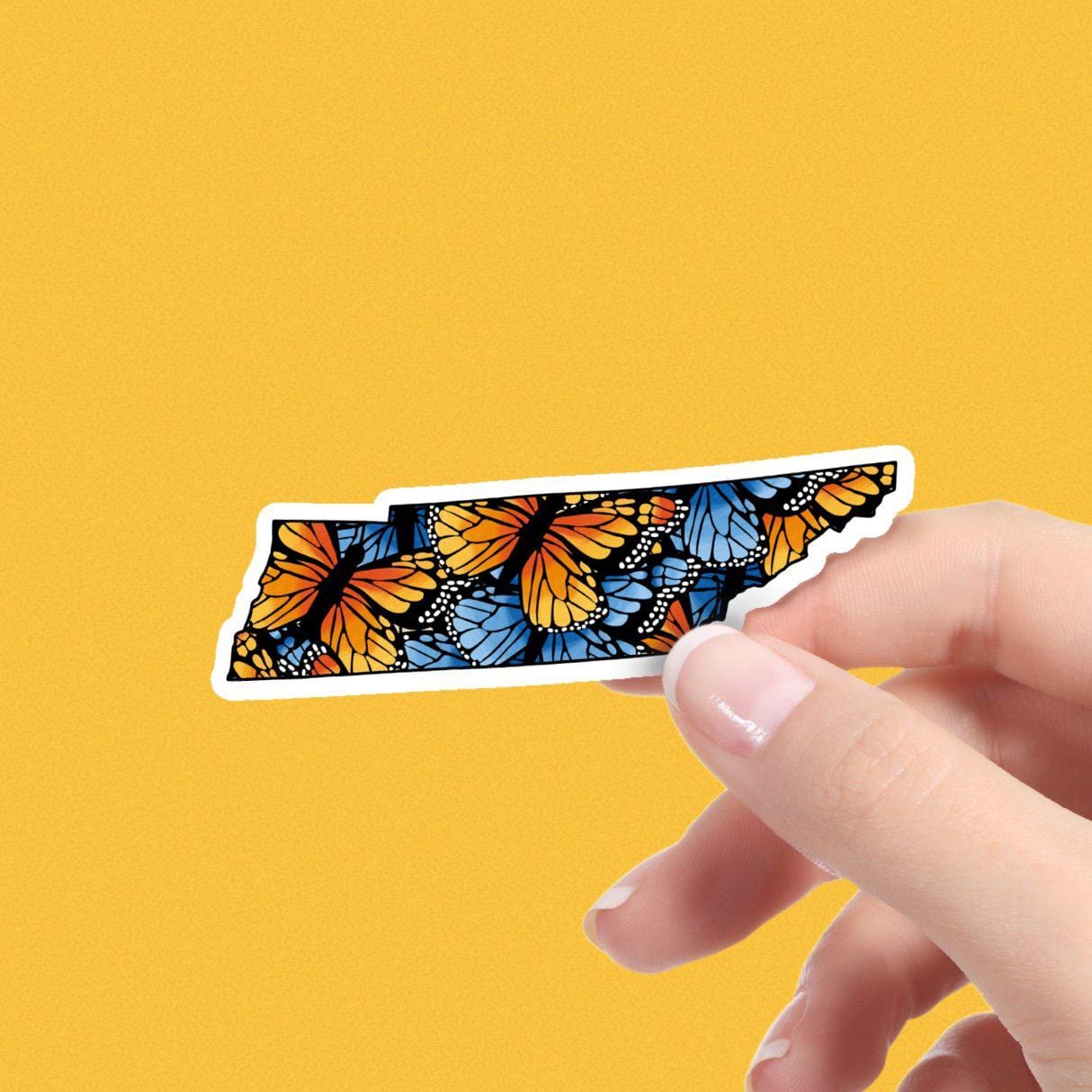  Tennessee Butterfly Pattern Sticker、mySite、elrpsem3k