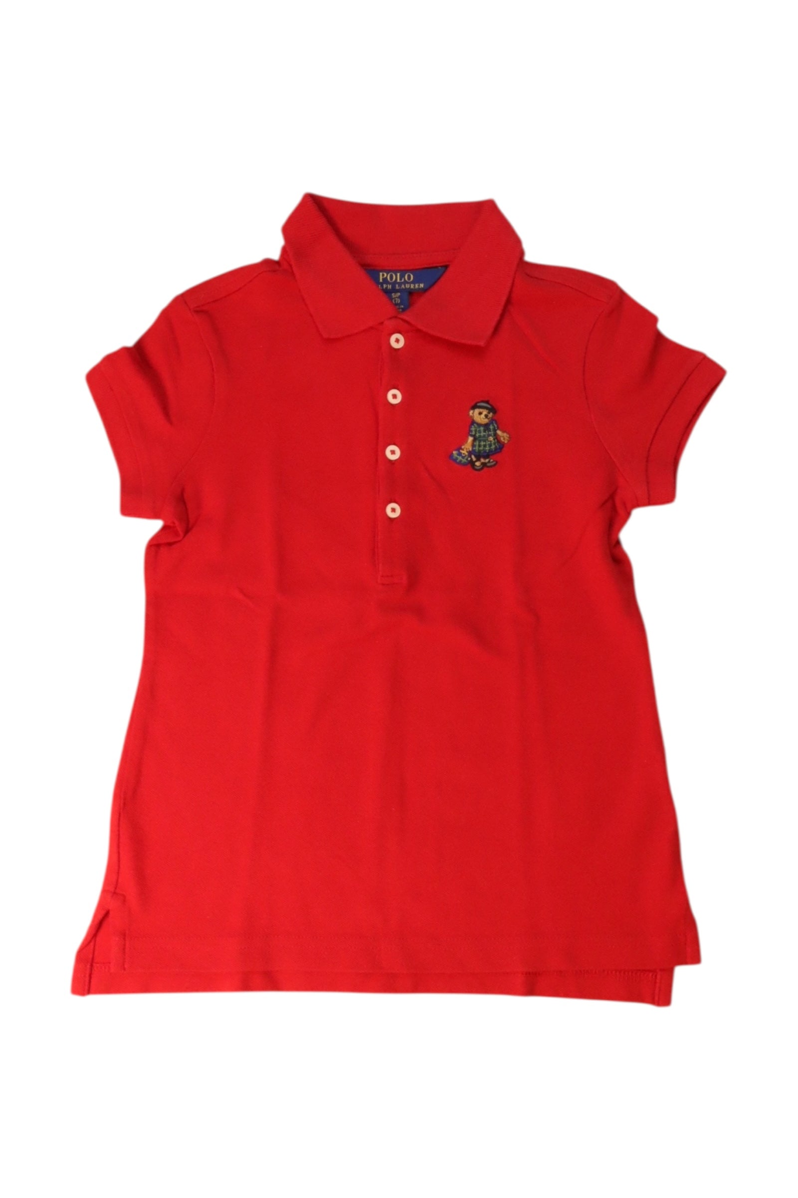 Polo Ralph Lauren Bear Embroidered Polo Shirt Size 7Y、mySite、g9winljtr