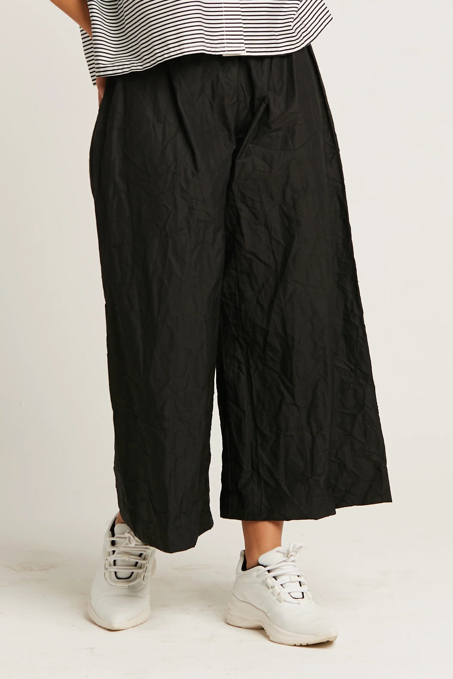 Planet by Lauren G Crushed Nylon Crop Gaucho Pants、mySite、noshort