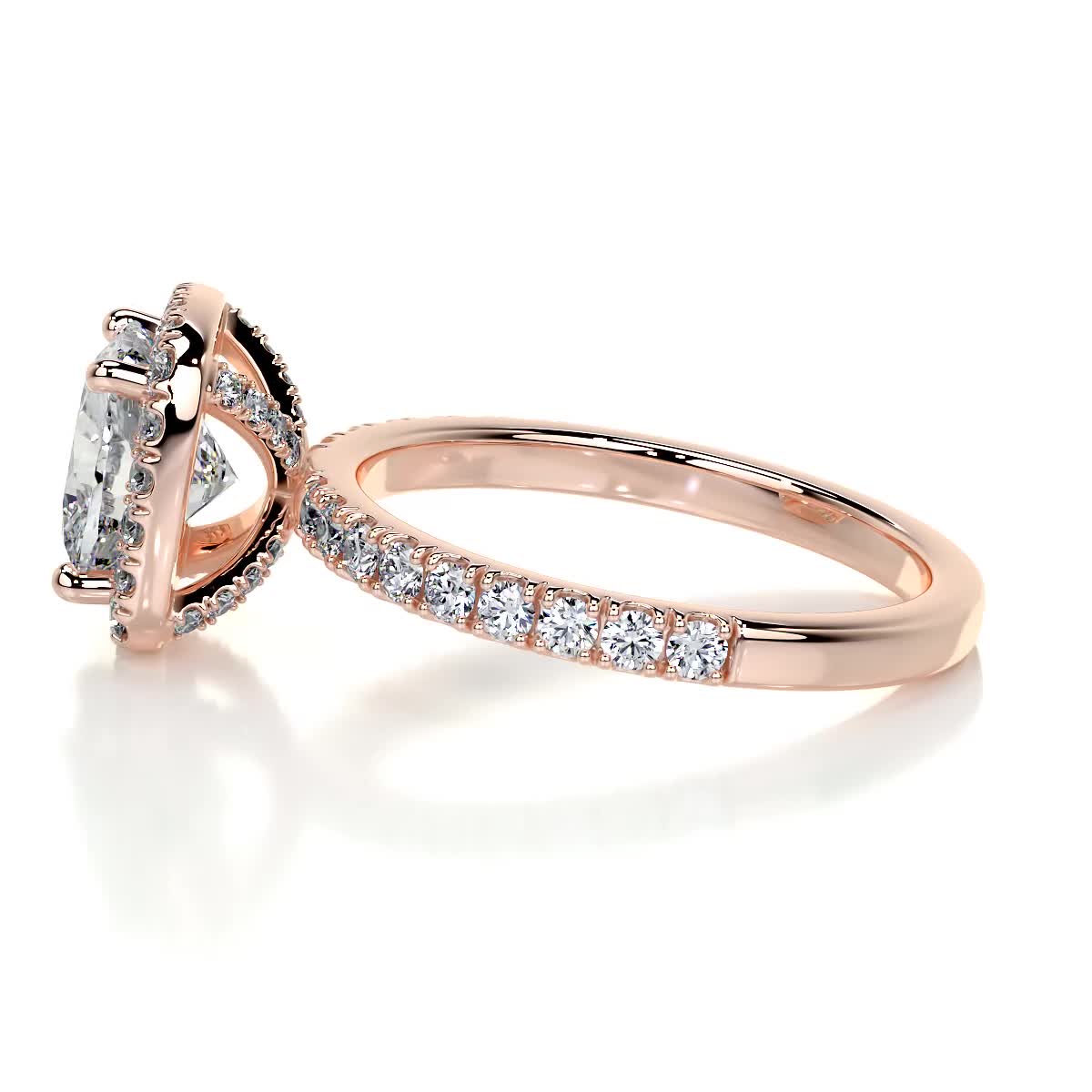 Alice Lab Grown Diamond Ring -14K Rose Gold、mySite、hinf8tx79