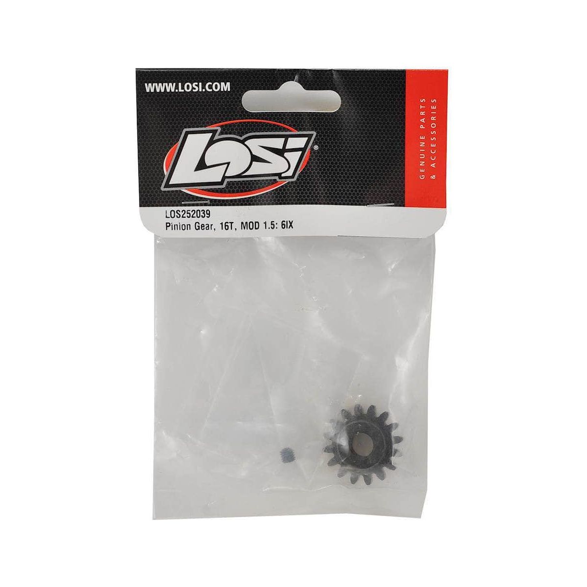  LOS252039, Losi 8mm Bore Mod 1.5 Pinion Gear (16T)、mySite、merchandisen
