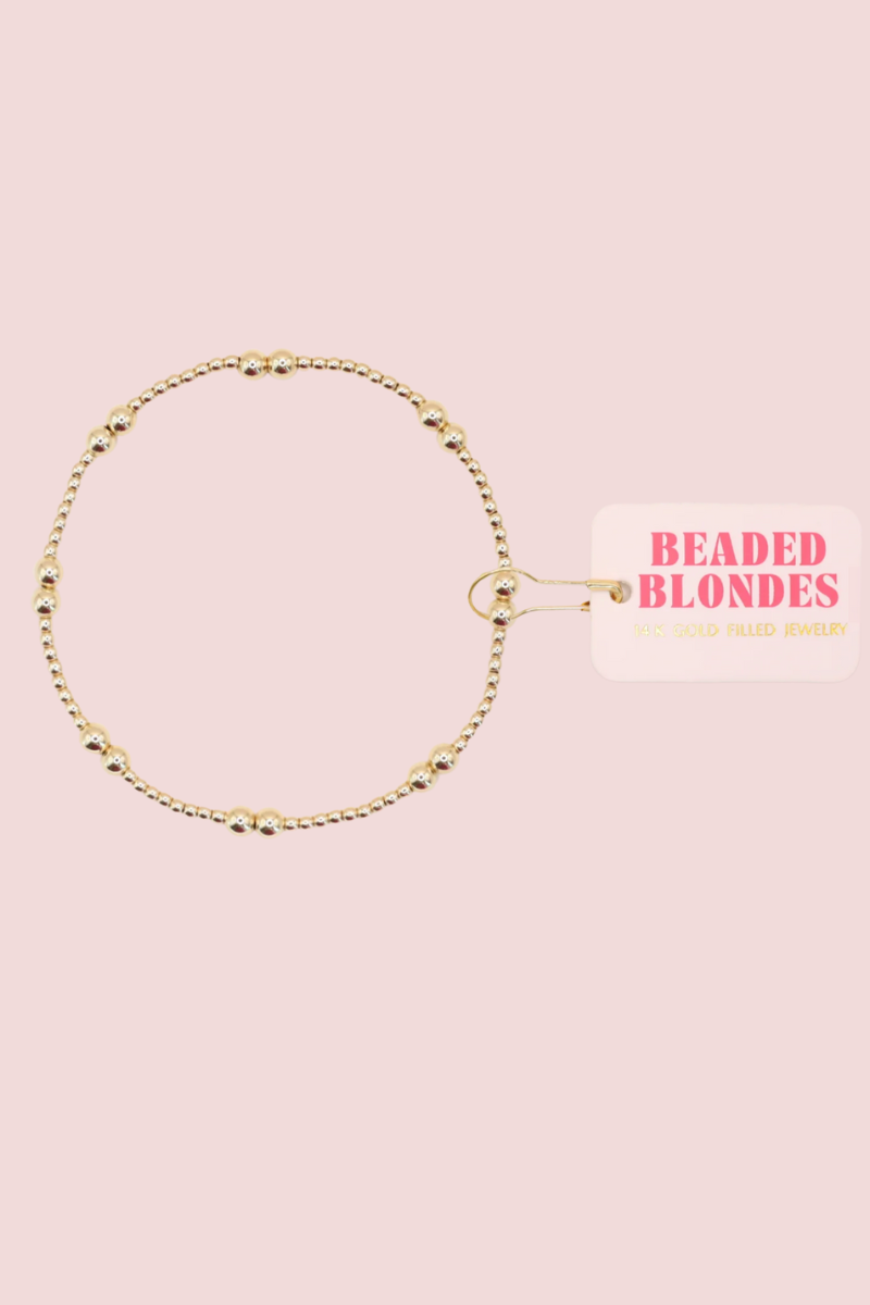 Leah Gold Beaded Bracelet- S/M、mySite、hinf8tx79