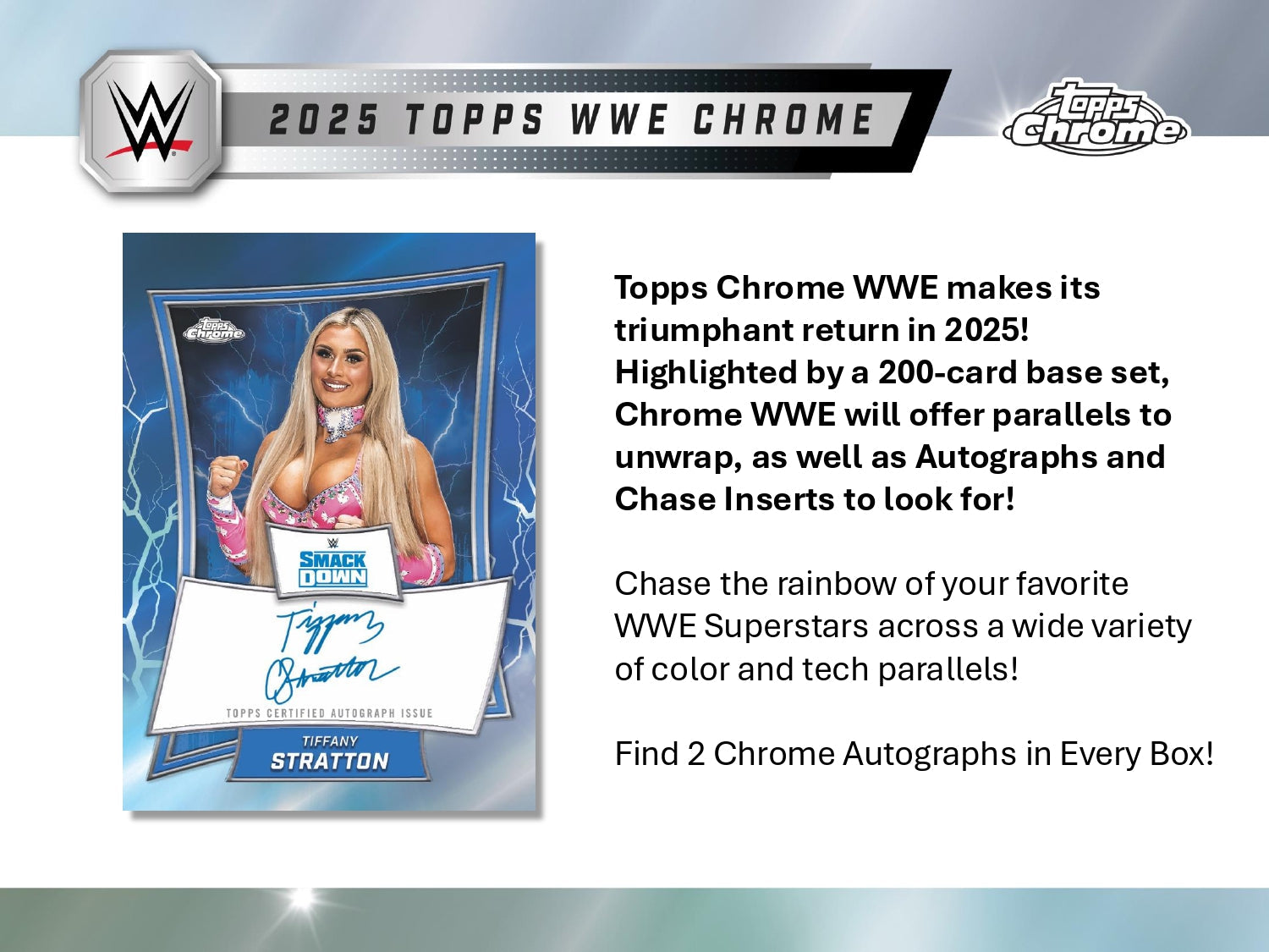 Topps Chrome WWE 2025 - Hobby Box、mySite、waistdrama