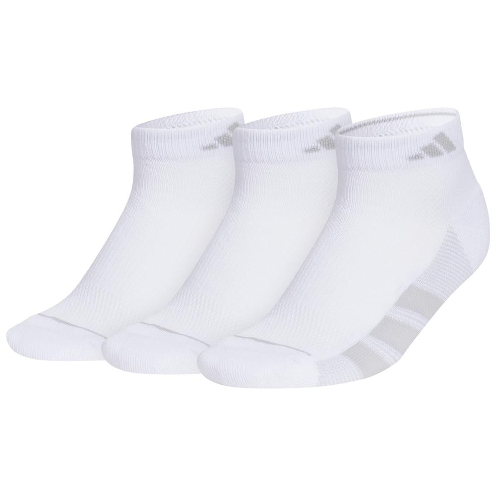 adidas Women's SuperLite Low-Cut 3 Pack Socks - White