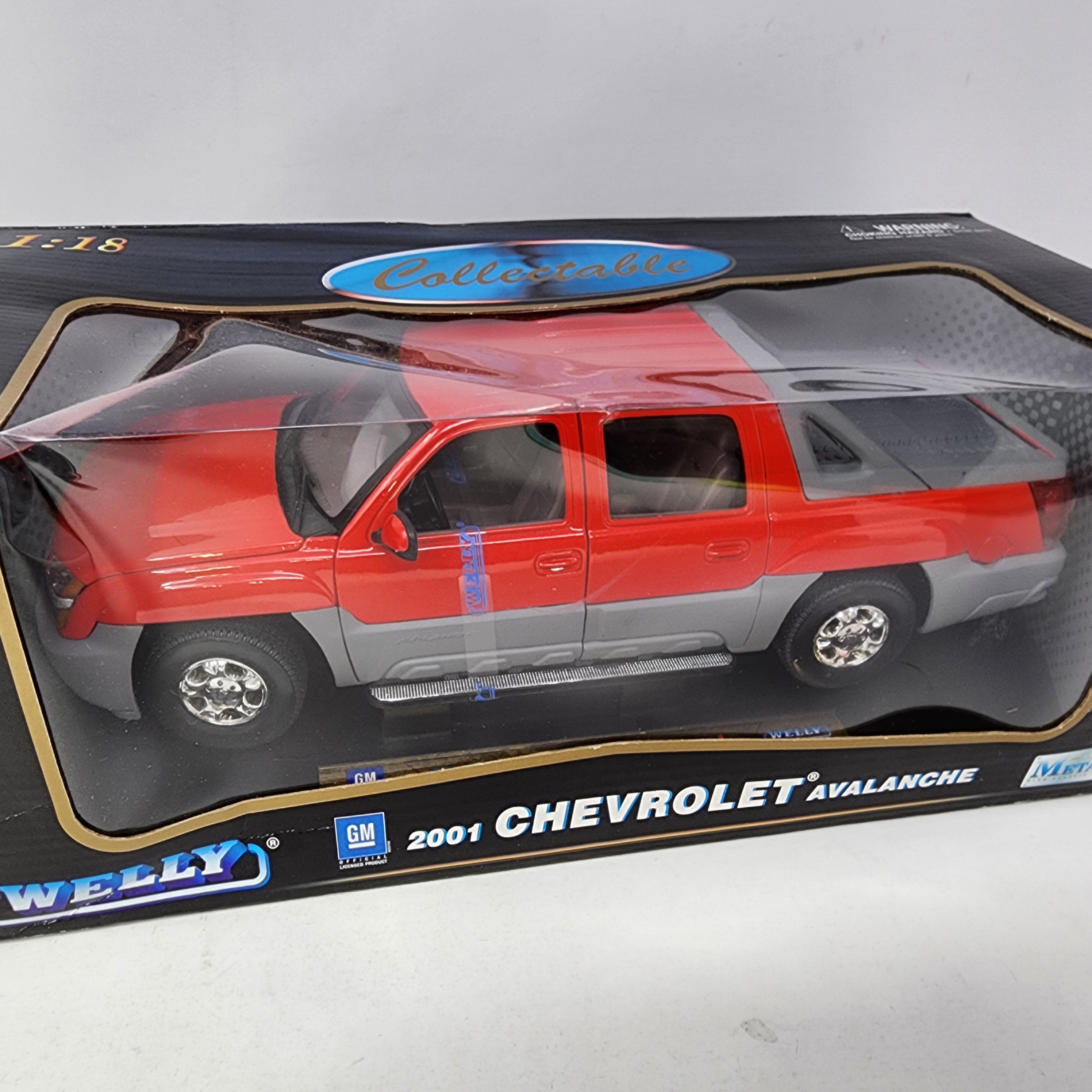 2001 Chevrolet Avalanche * RED * Welly Collectibles 1/18 Scale、mySite、hgirdovlk