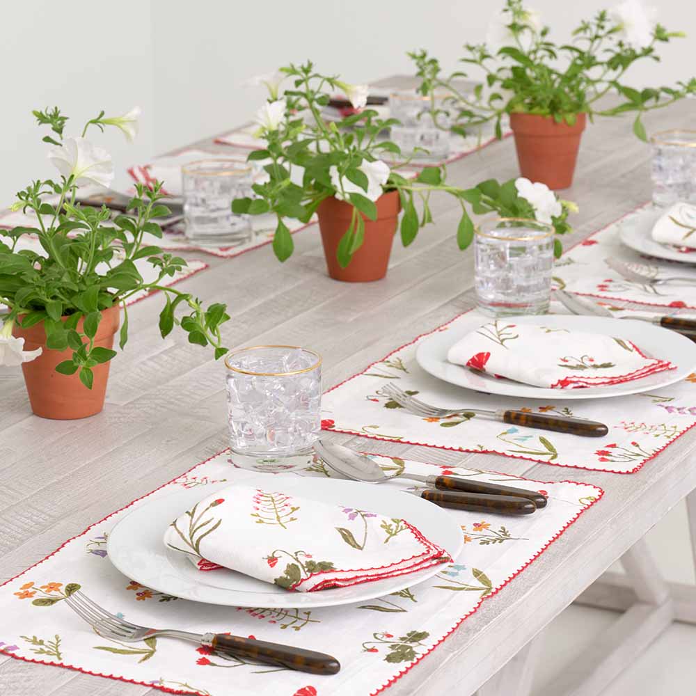  Botanical Garden Linen Placemat - Set of 4、mySite、elrpsem3k