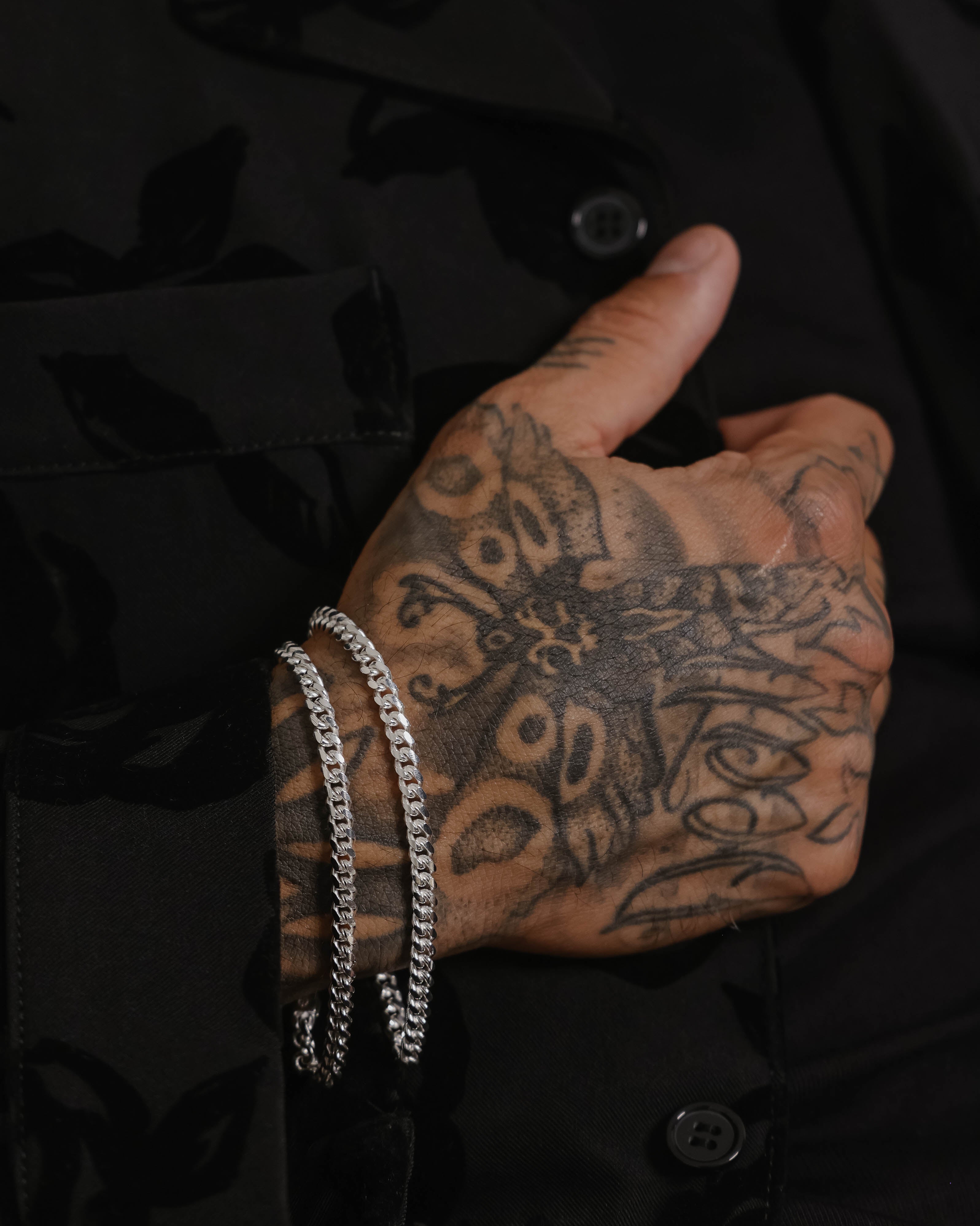 House Of Auric 5mm Cuban Bracelet Set Sterling Silver、mySite、zt4zffjzw