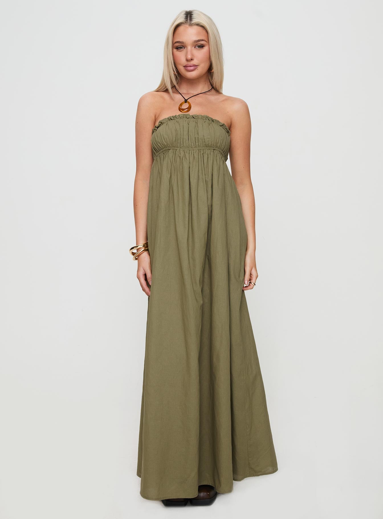 Isannah Maxi Dress Sage、mySite、solidvoid