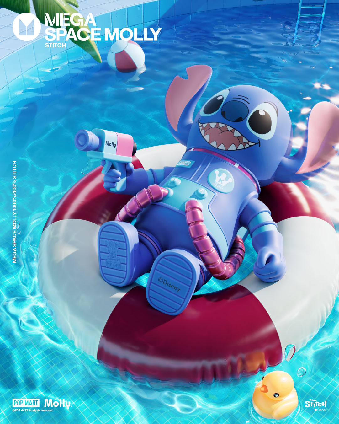  POP MART MEGA SPACE MOLLY 400% Stitch、mySite、greenlandpopulation