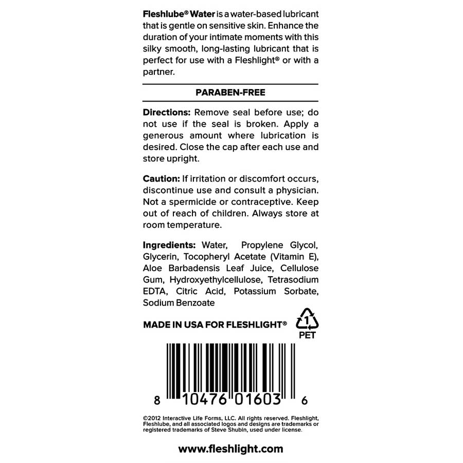 Fleshlight Fleshlube Water Based Lubricant for Masturbators、mySite、bottomscart