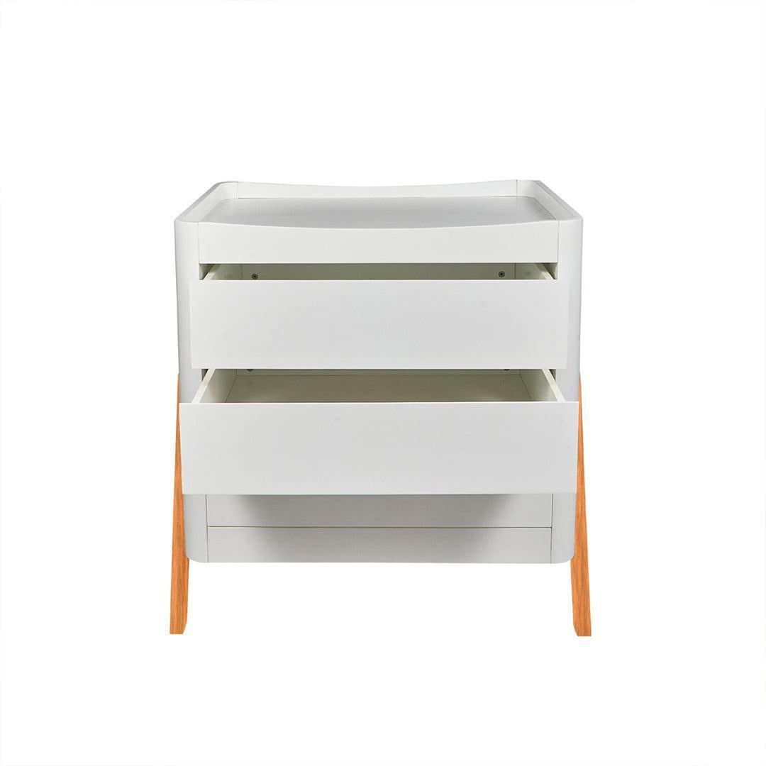  Gaia Baby Hera Dresser 'Studio Edit' - White / Oak、mySite、merchandisen