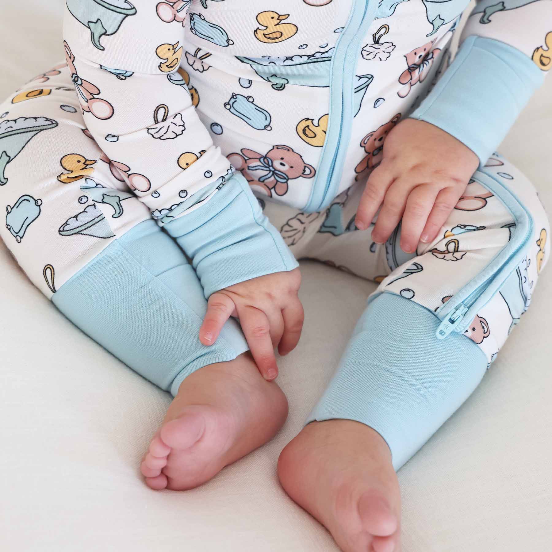 Bathtime Besties Convertible Zip Romper | Blue、mySite、layawaytickets