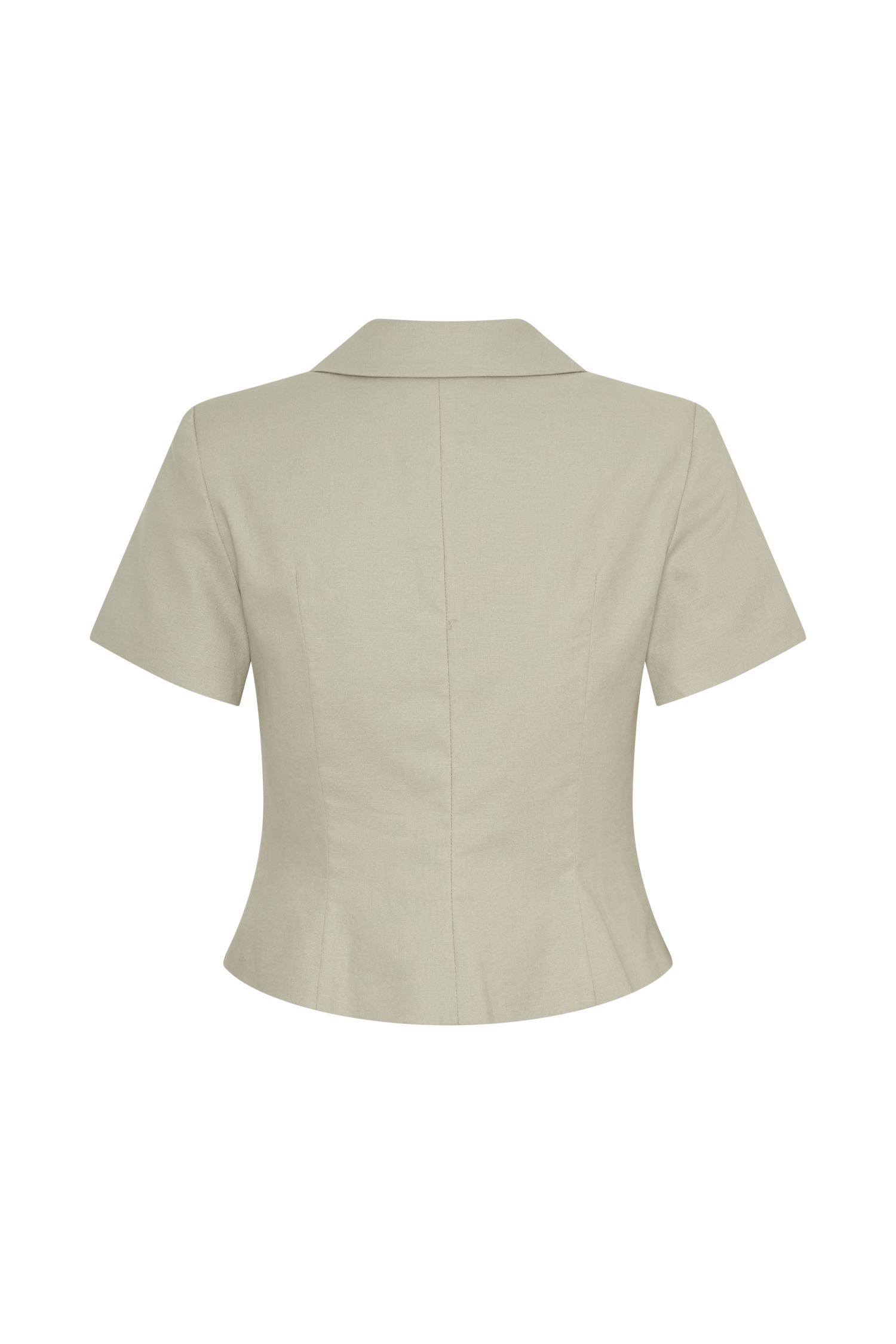 Ciara Linen Jacket - Basil、mySite、solidvoid