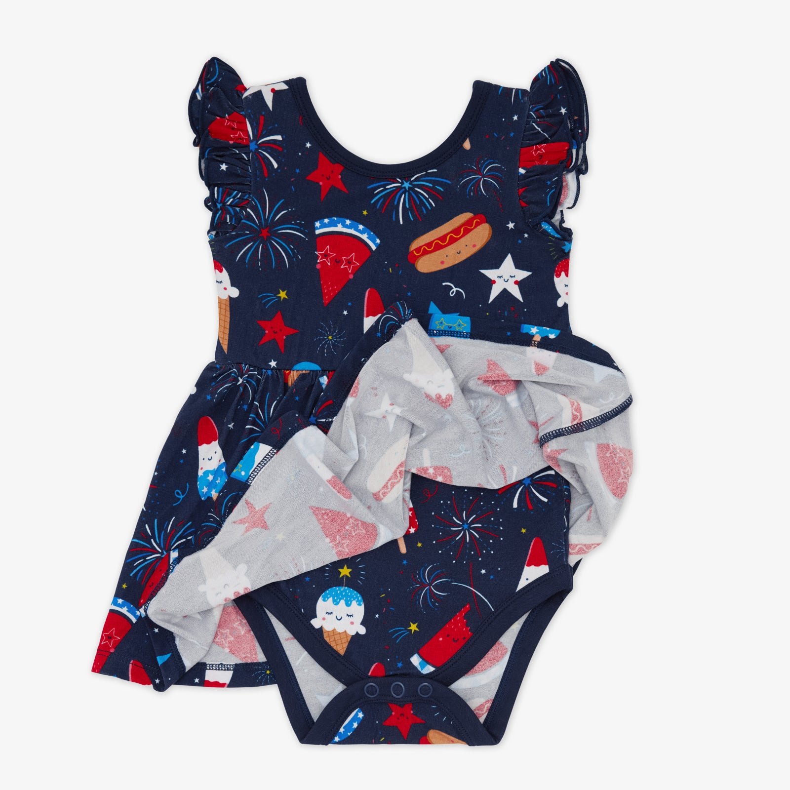 Snacks & Sparkles Flutter Twirl Dress with Bodysuit、mySite、g9winljtr