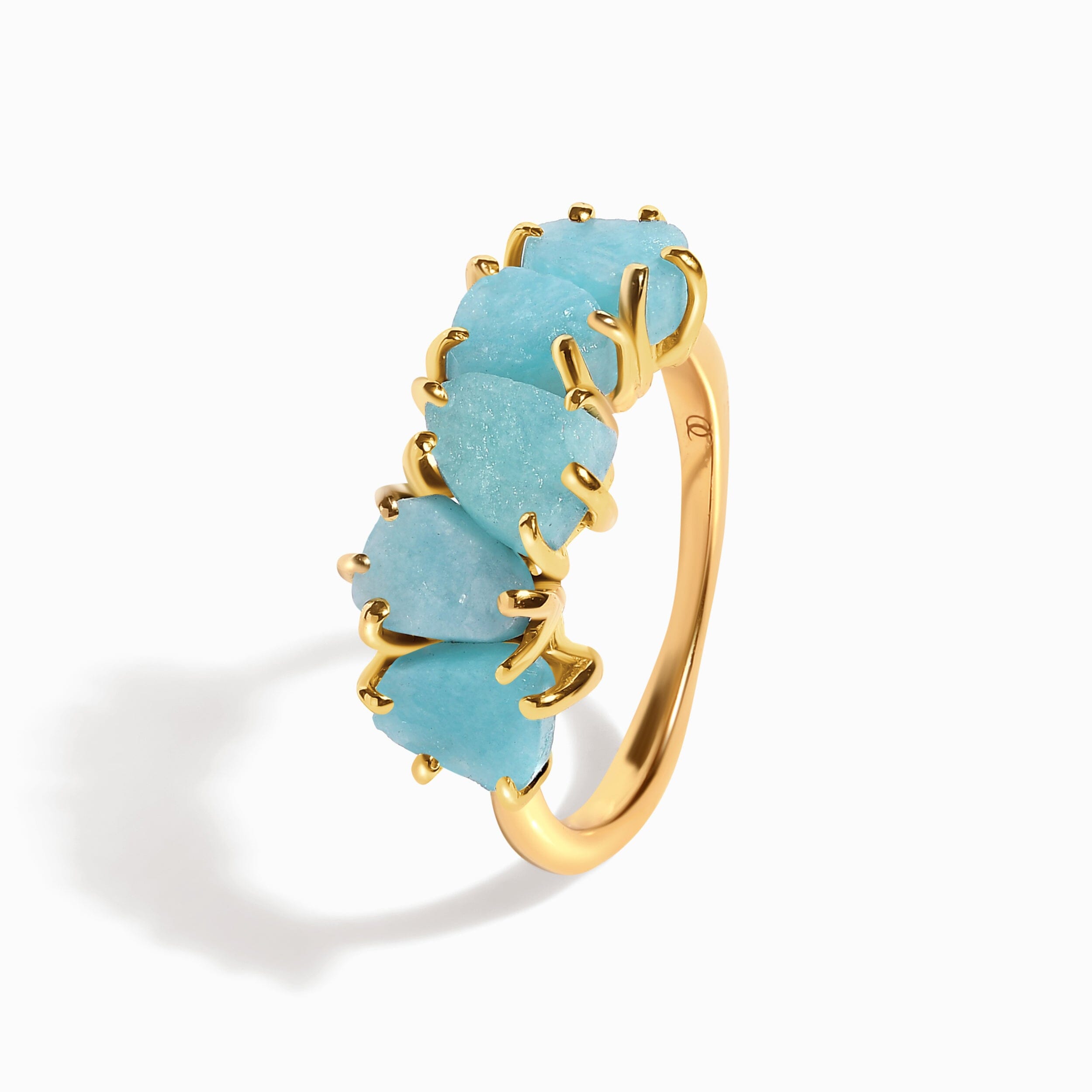 Raw Crystal Ring - Luminous Amazonite、mySite、hinf8tx79
