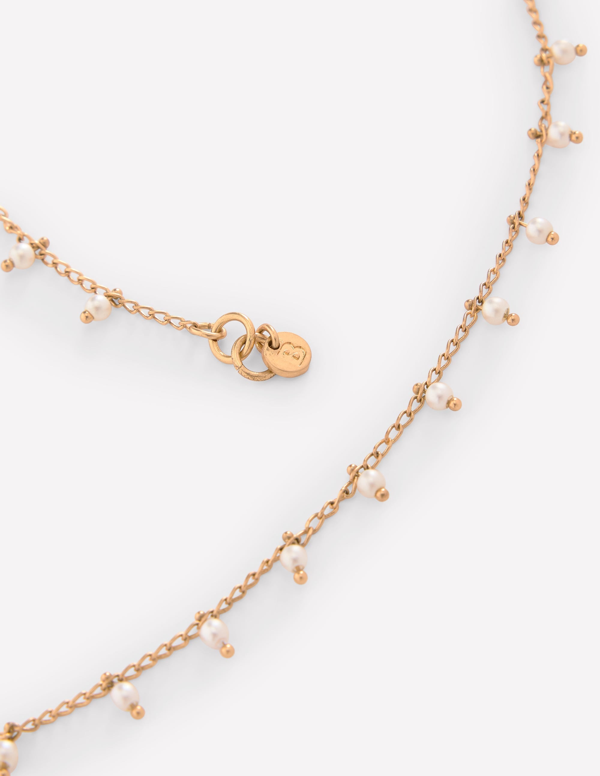  Faux Pearl Delicate Necklace-Gold、mySite、ashleygrahame