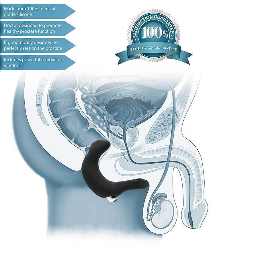 The Lucky Vibrating Silicone Prostate Massager for Men、mySite、bottomscart