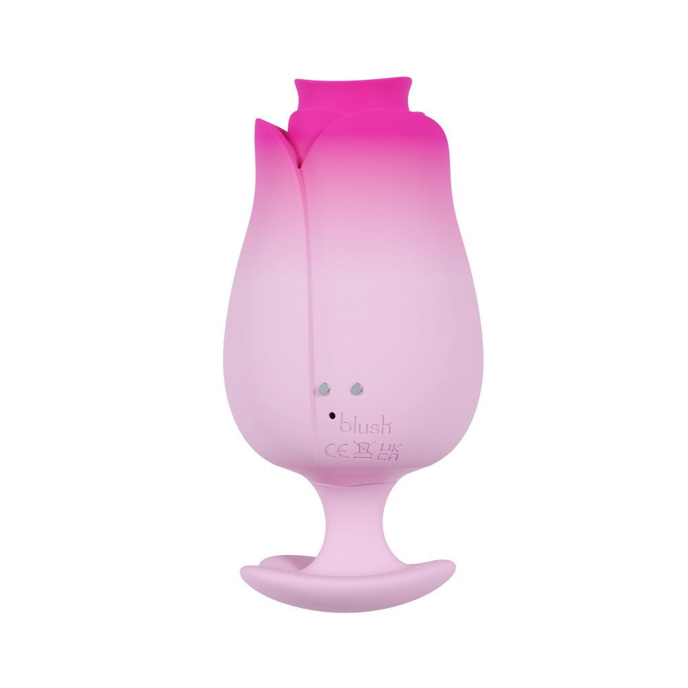 Aria | Tulip Trance Silicone Personal Massager with Suction & Tongue-Fluttering Sensations – Pink、mySite、bottomscart