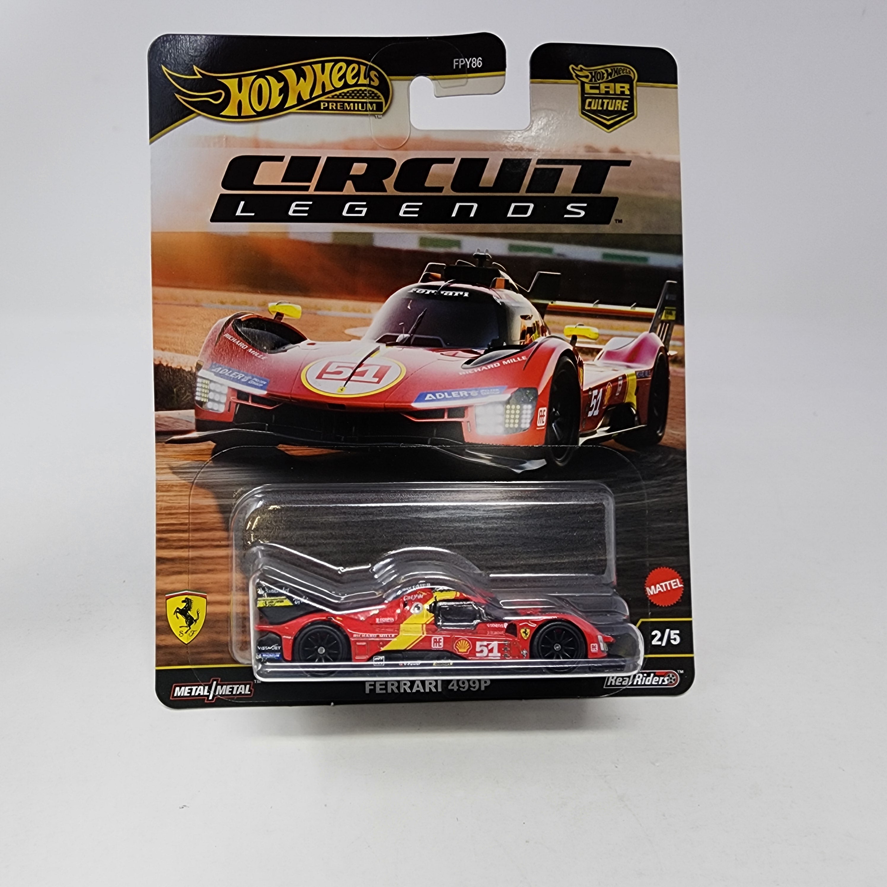 Ferrari 499P * 2025 Hot Wheels Car Culture Circuit Legends Case K、mySite、hgirdovlk