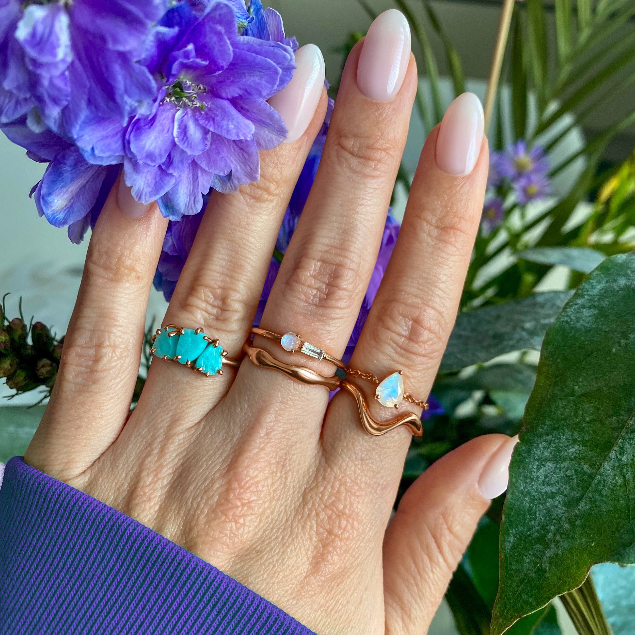 Raw Crystal Ring - Enchanted Amazonite、mySite、hinf8tx79