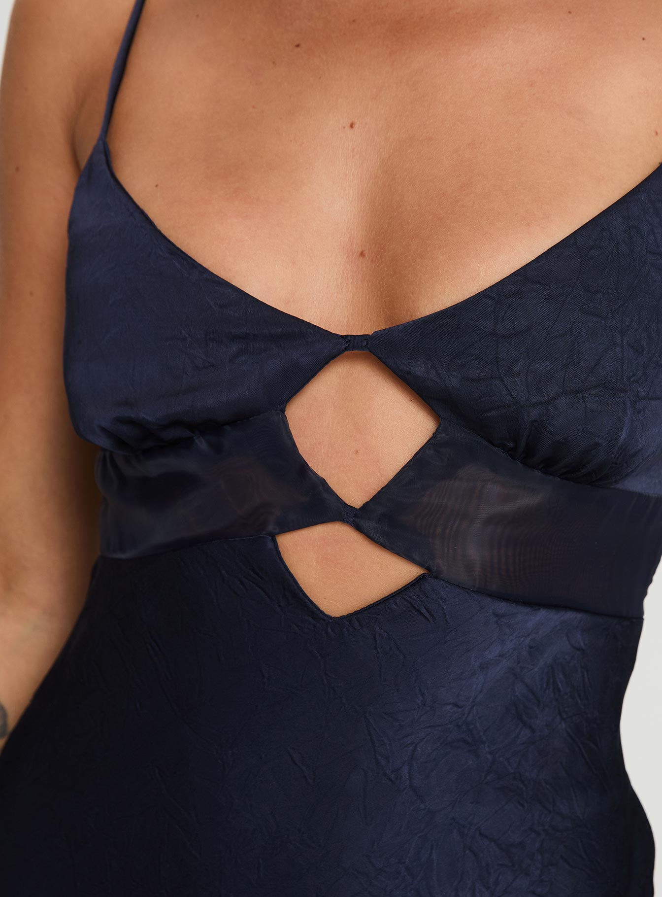 Leroux Maxi Dress Navy、mySite、solidvoid