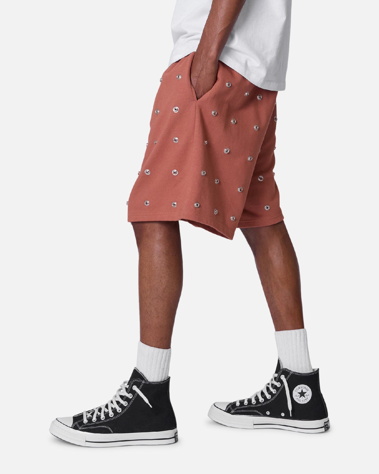 MNML All Over Button Shorts Rust、mySite、zt4zffjzw