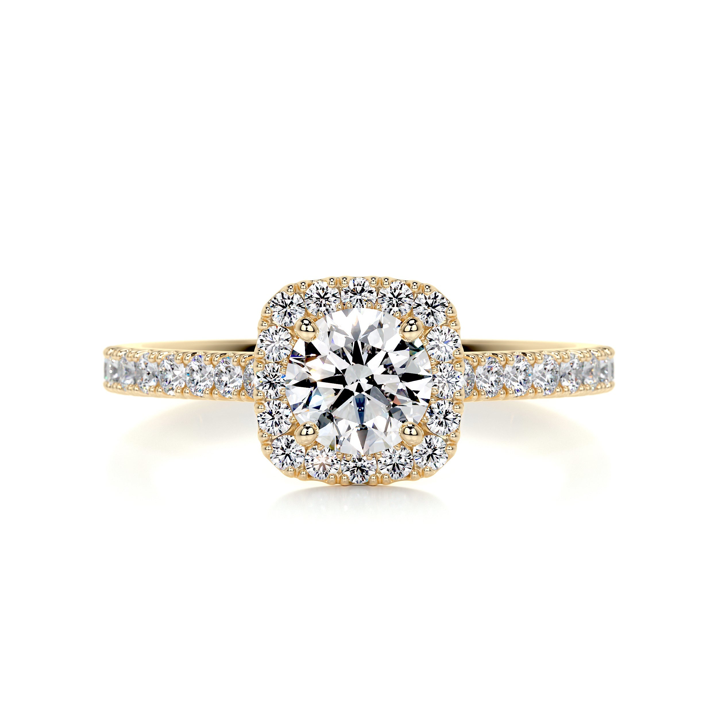 Claudia Diamond Engagement Ring - 18K Yellow Gold、mySite、hinf8tx79