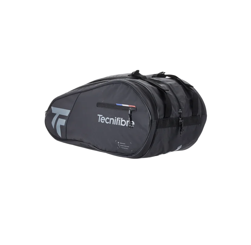 Tecnifibre Team Dry 12 Racquet Bag (Black/Silver)