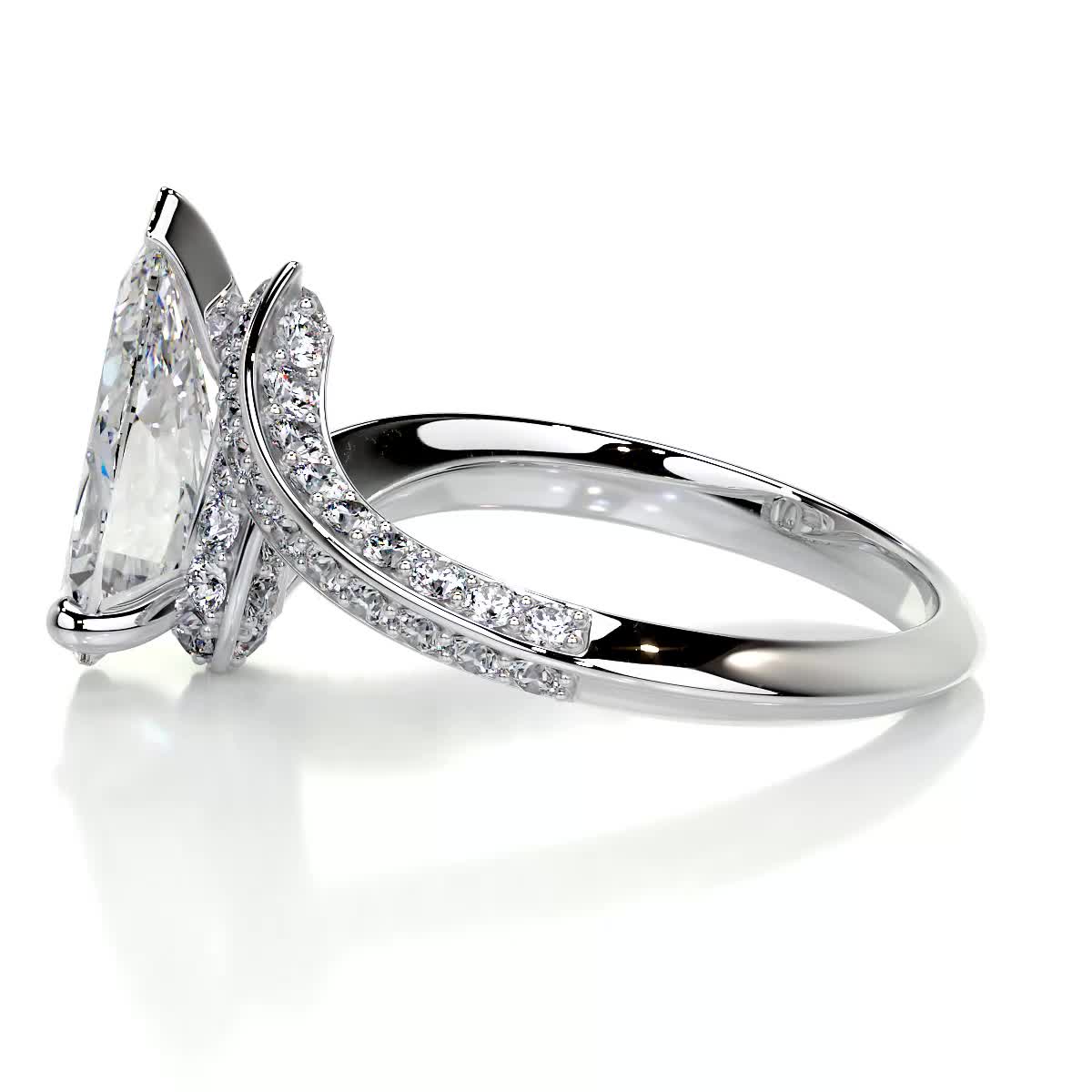 Sabrina Diamond Engagement Ring -18K White Gold、mySite、hinf8tx79