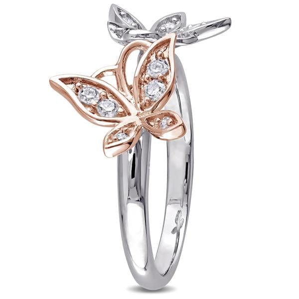 Butterfly Rings 2 Styles in Sterling Silver with CZ Beautiful!、mySite、g9winljtr