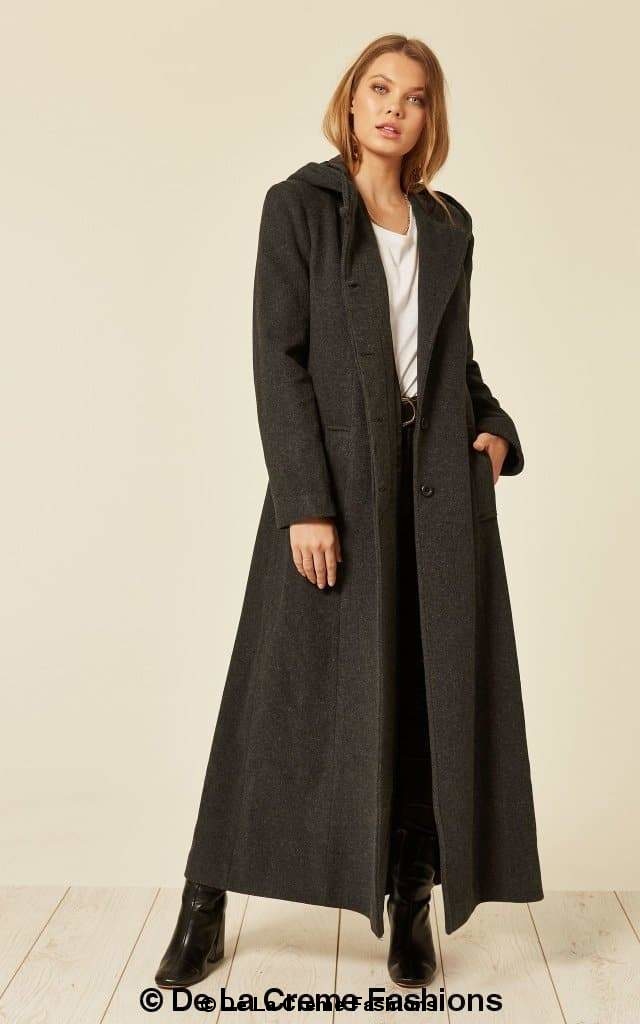  Oversized Wool Blend Hooded Long Coat、mySite、justintrudeaud
