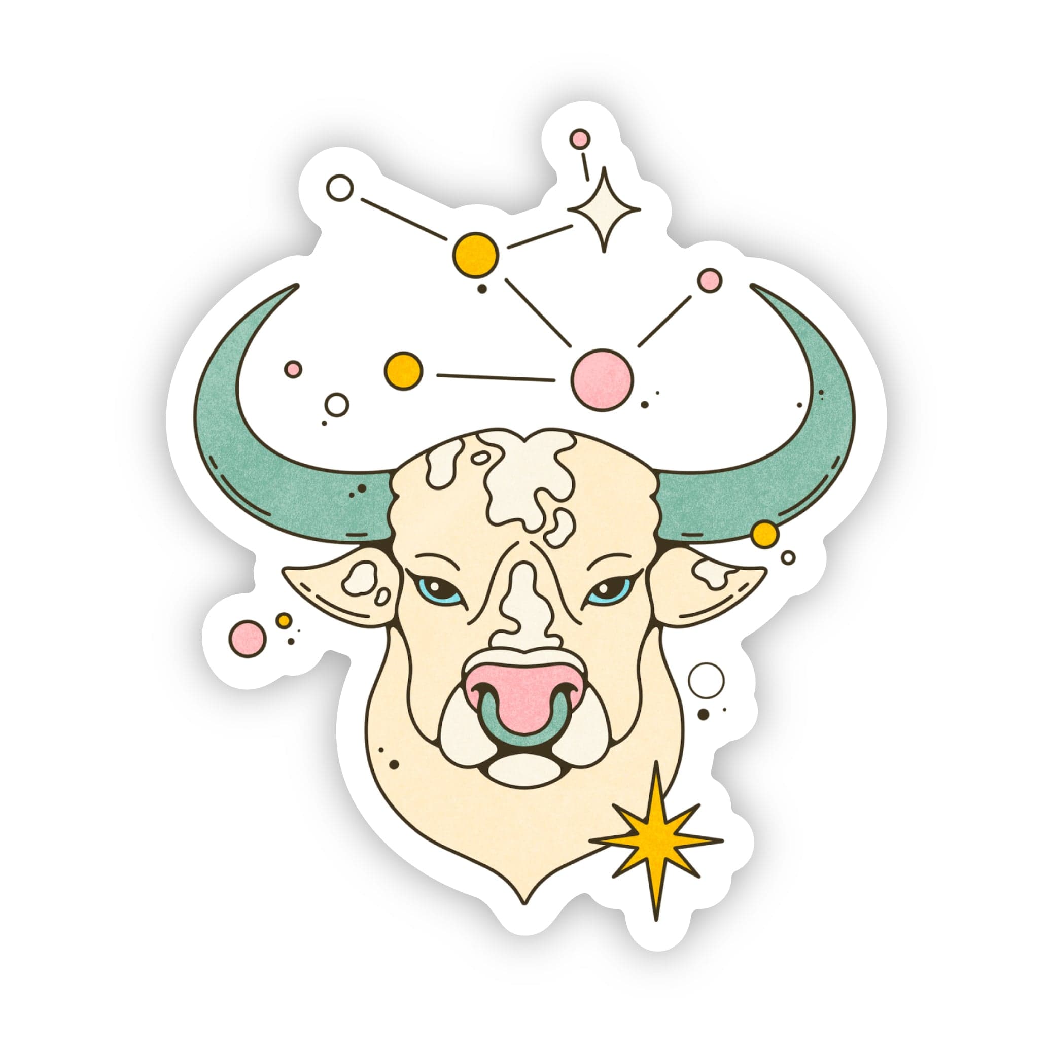  Taurus Astrology Symbol Sticker、mySite、ghnorth