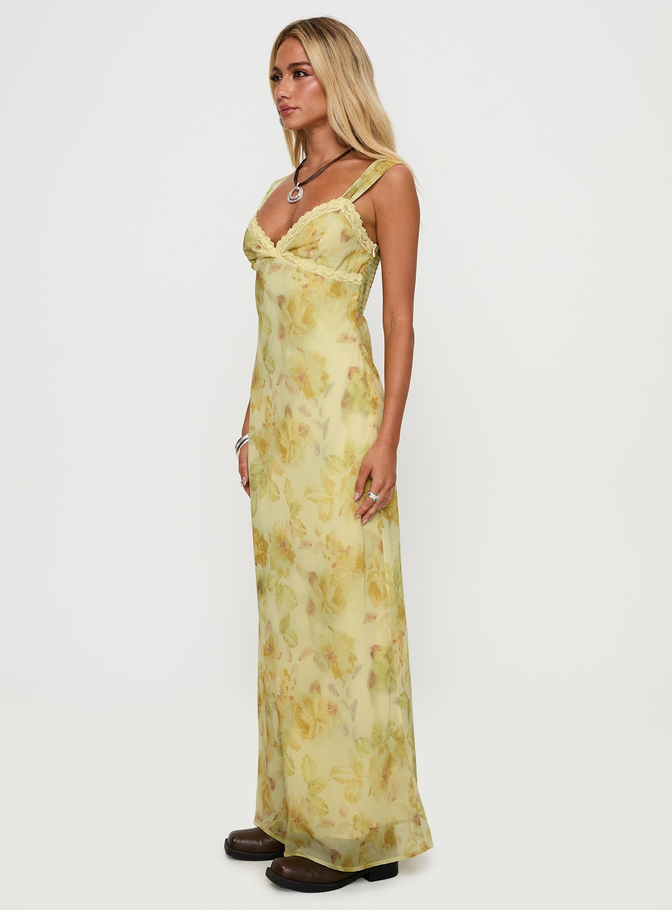 Fernwood Maxi Dress Yellow Multi、mySite、solidvoid