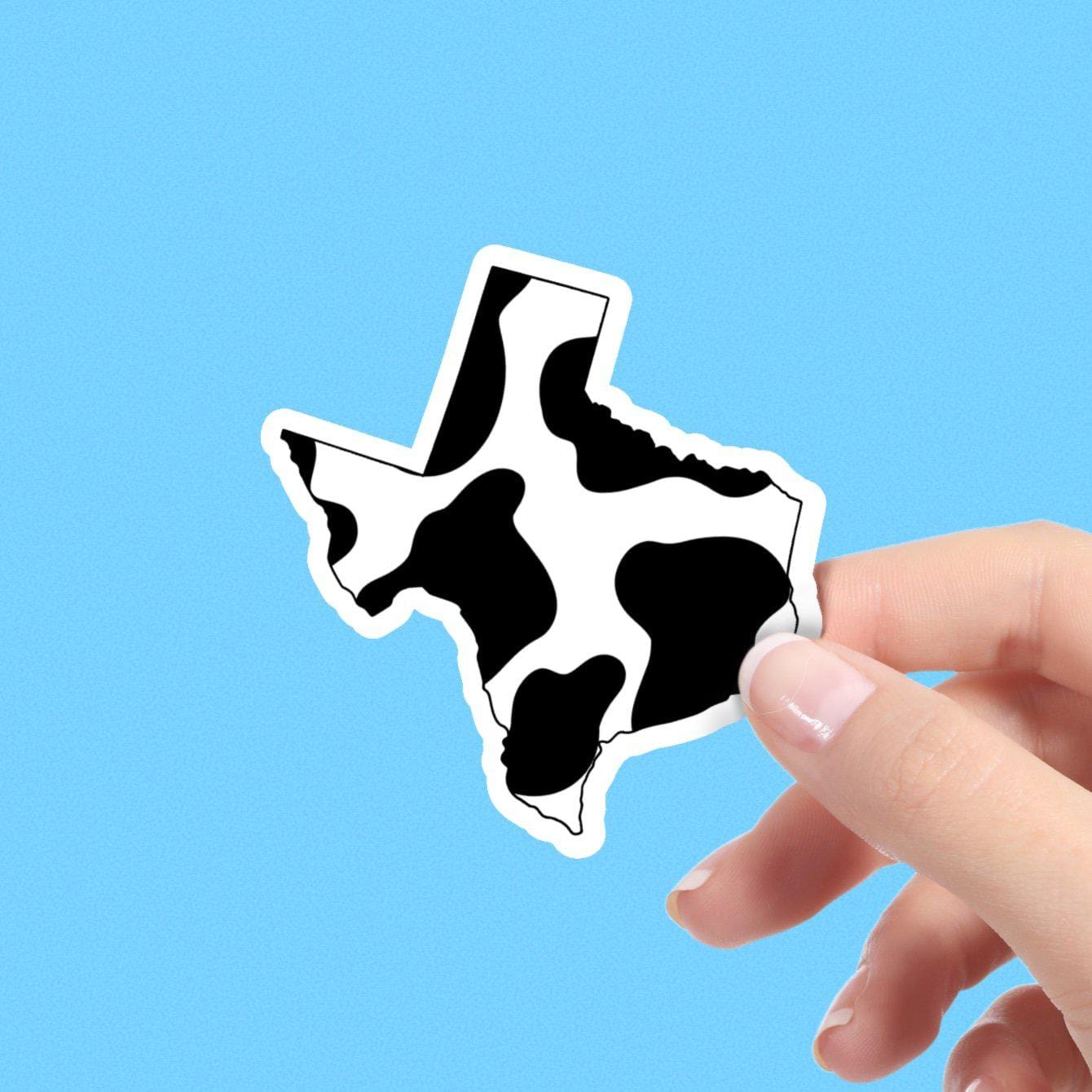  Texas Cow Pattern Sticker、mySite、elrpsem3k