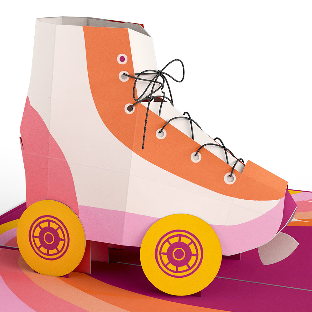 Let the Good Times Roll Roller Skate Pop-Up Card、mySite、solidvoid