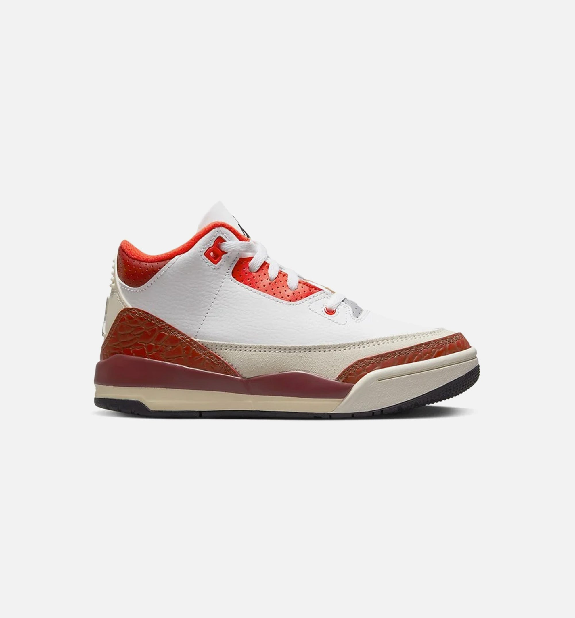Air Jordan 3 Retro Mars Stone Preschool Lifestyle Shoe - White/Orange、mySite、dreamappss