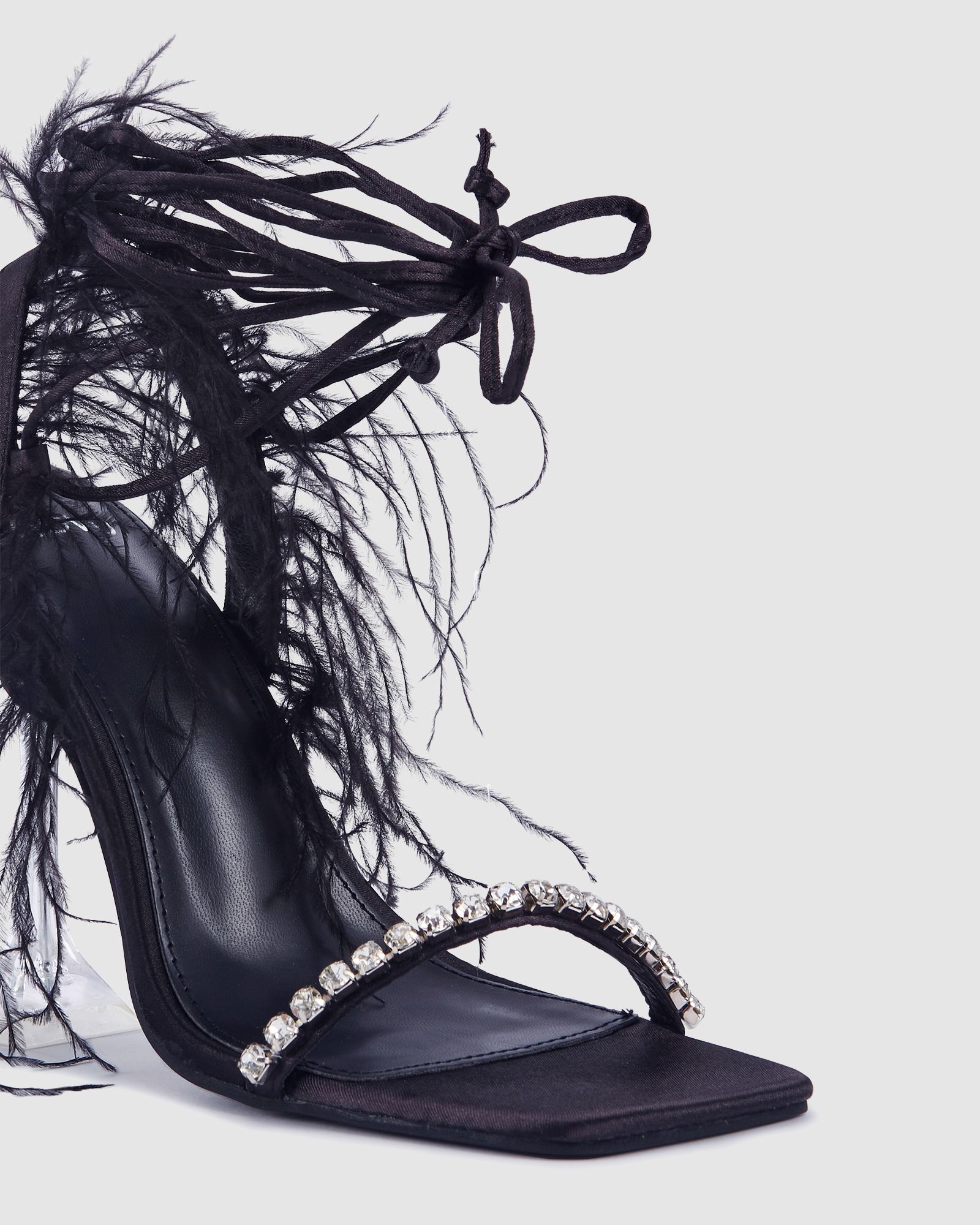 Black Feather Crystal Heels、mySite、merchandisen