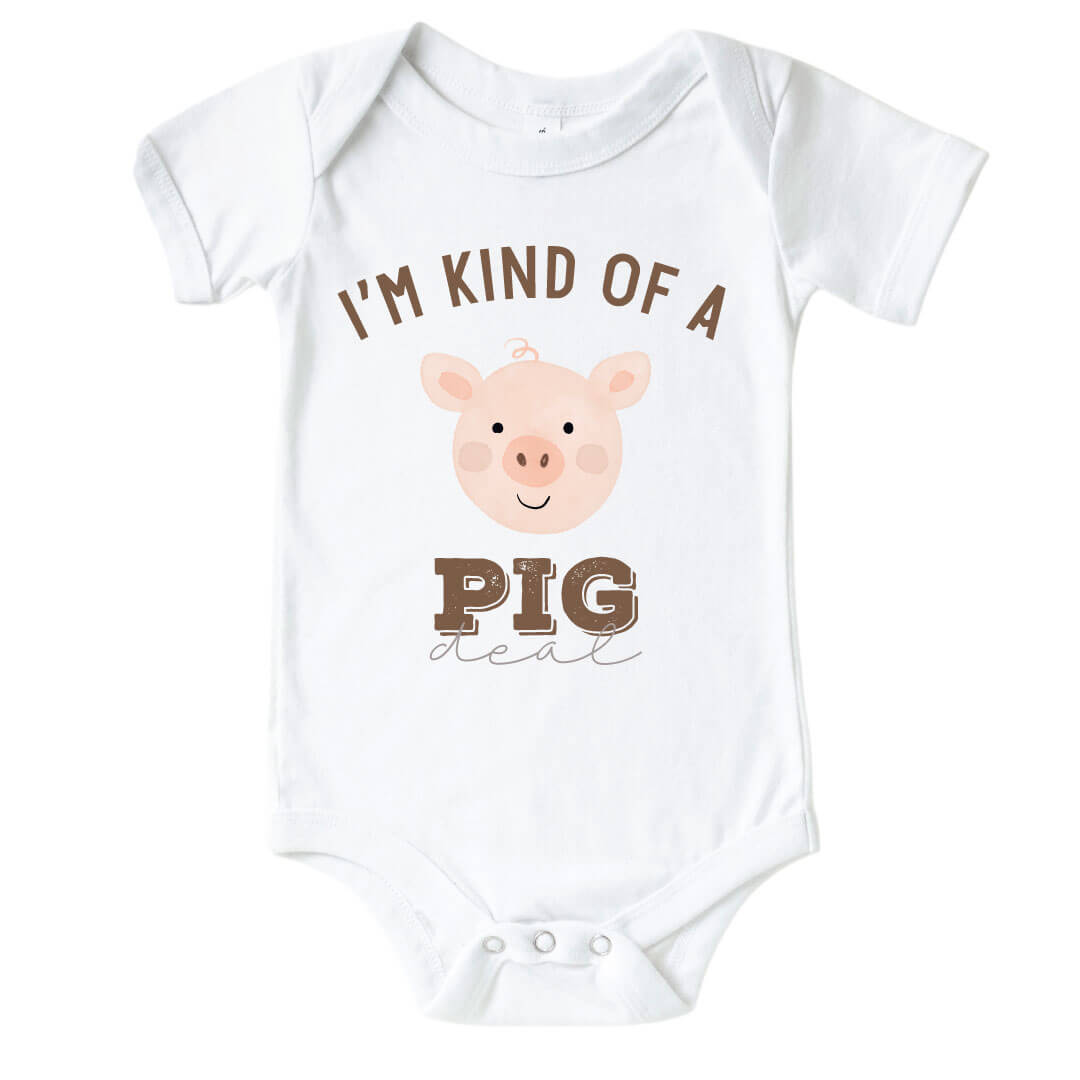  I'm Kind Of A Pig Deal Graphic Bodysuit | White、mySite、layawaytickets