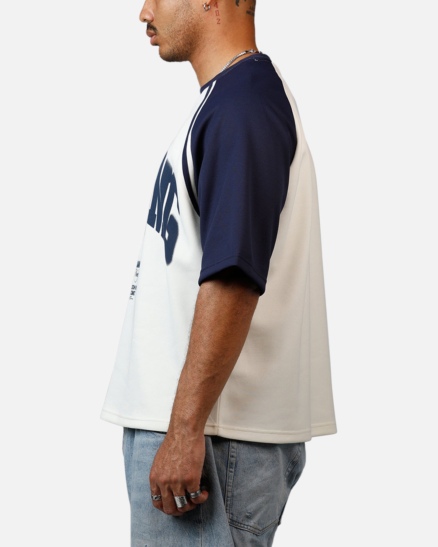 Criminal Damage Varsity Icon T-Shirt Navy、mySite、zt4zffjzw