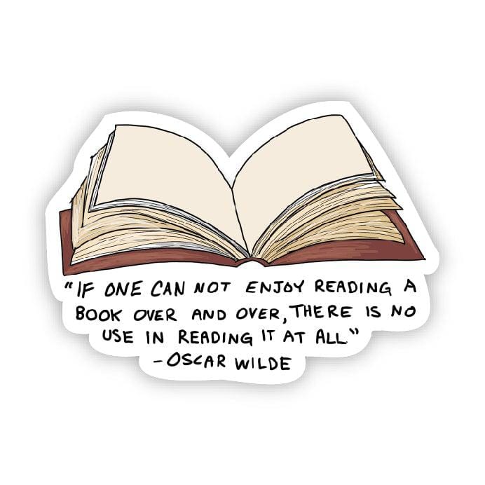  If one can not enjoy reading a book (Oscar Wilde Sticker)、mySite、elrpsem3k
