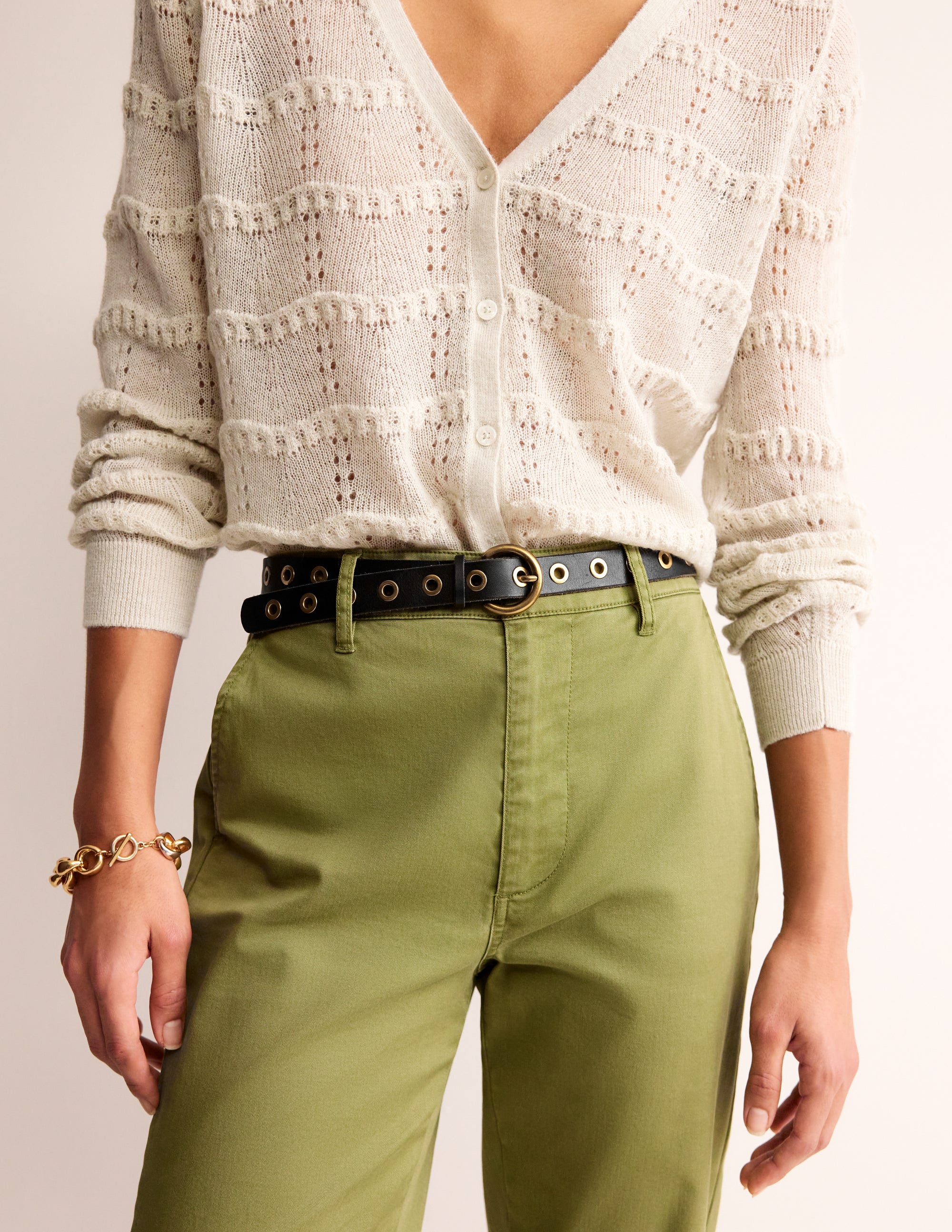  Eyelet Leather Belt-Black、mySite、ashleygrahame