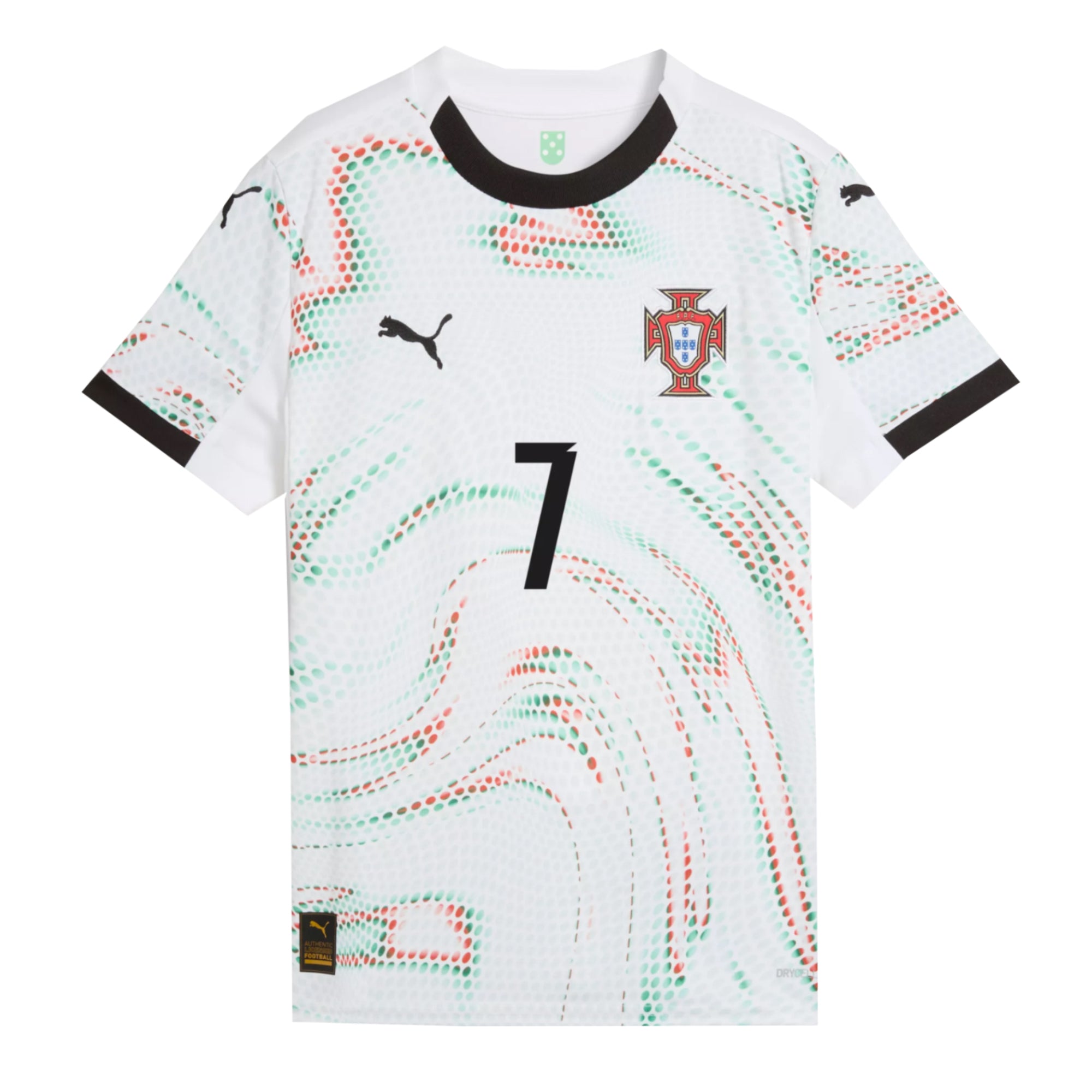 PUMA Kids Portugal 2025/26 Away Jersey w/ Ronaldo #7 Printing、mySite、bottomscart