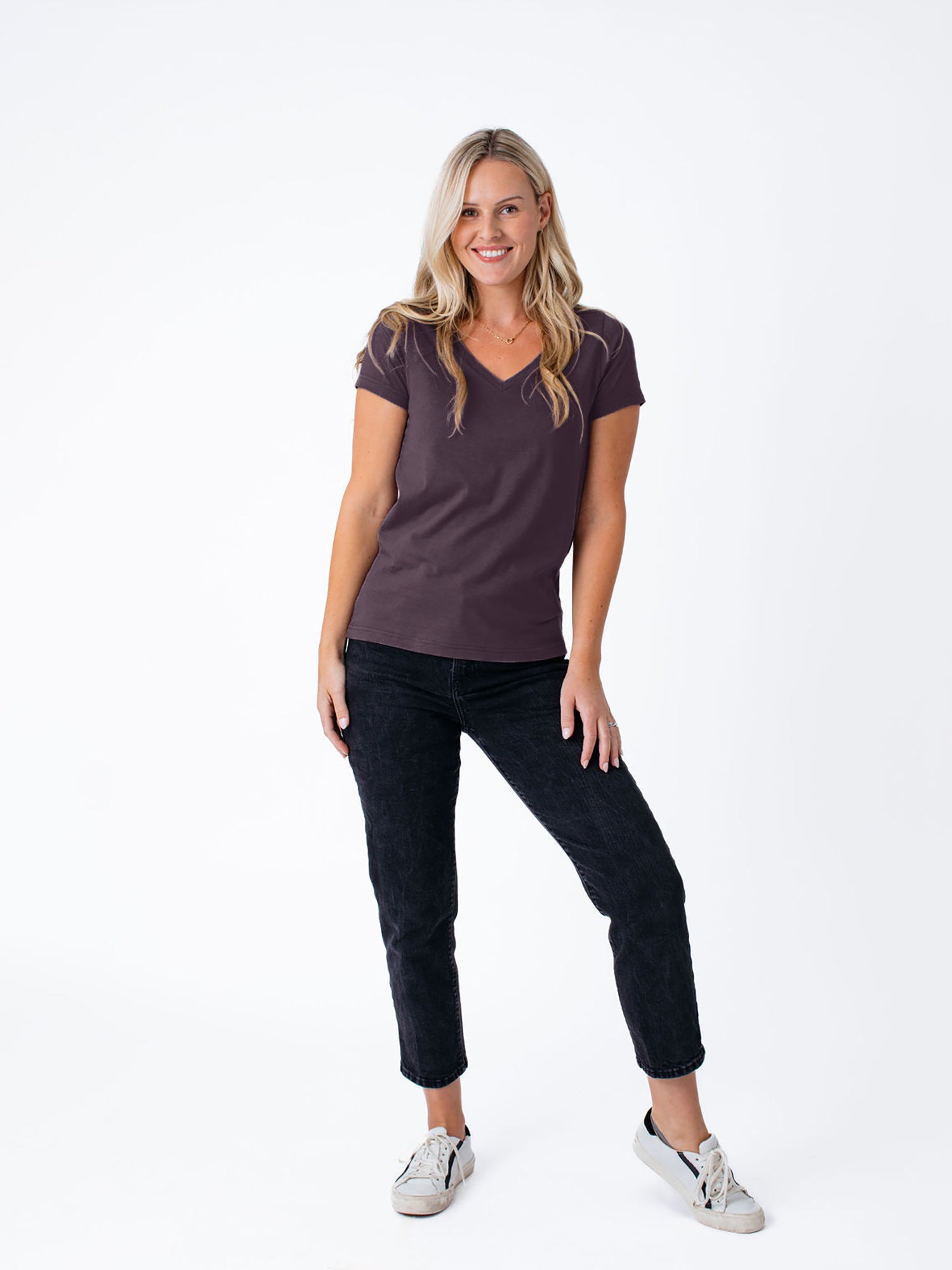  Women's Nordic Purple V-Neck、mySite、ghnorth